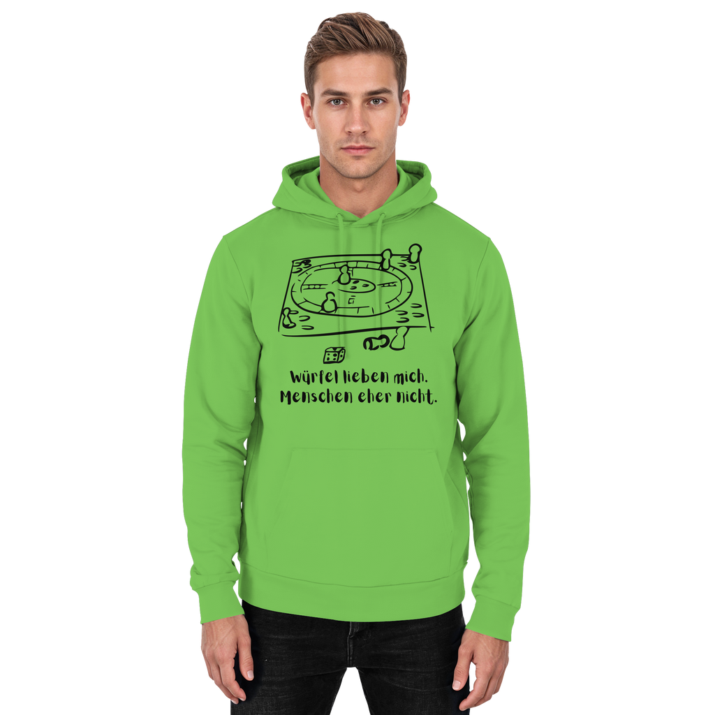 Würfel lieben mich. Menschen eher nicht. - Basic Unisex Hoodie
