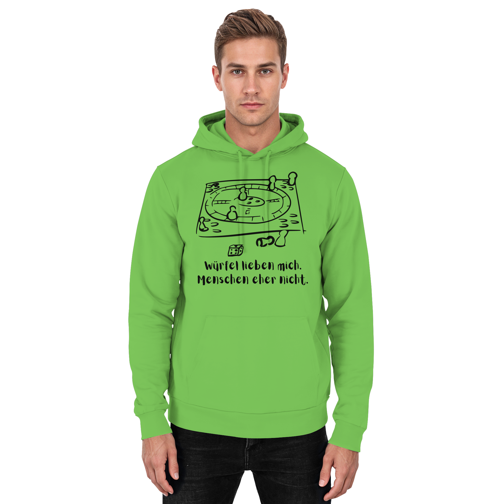 Würfel lieben mich. Menschen eher nicht. - Basic Unisex Hoodie