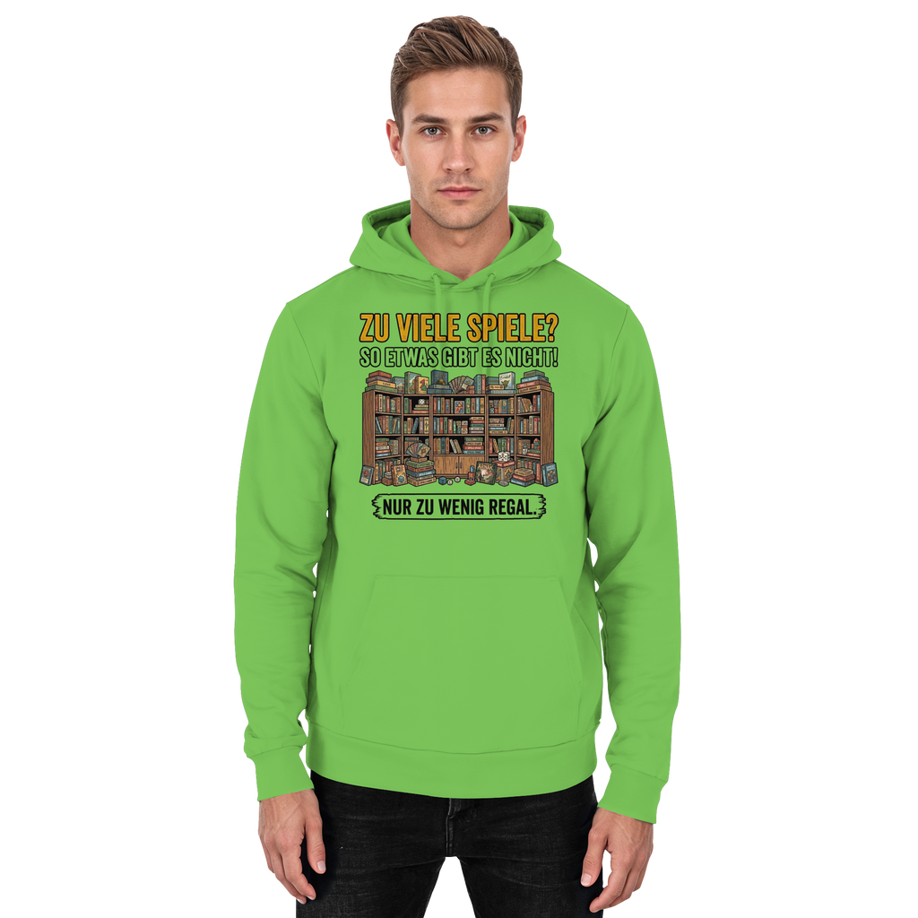 Zu viele Spiele? Zu wenig Regal.  - Basic Unisex Hoodie