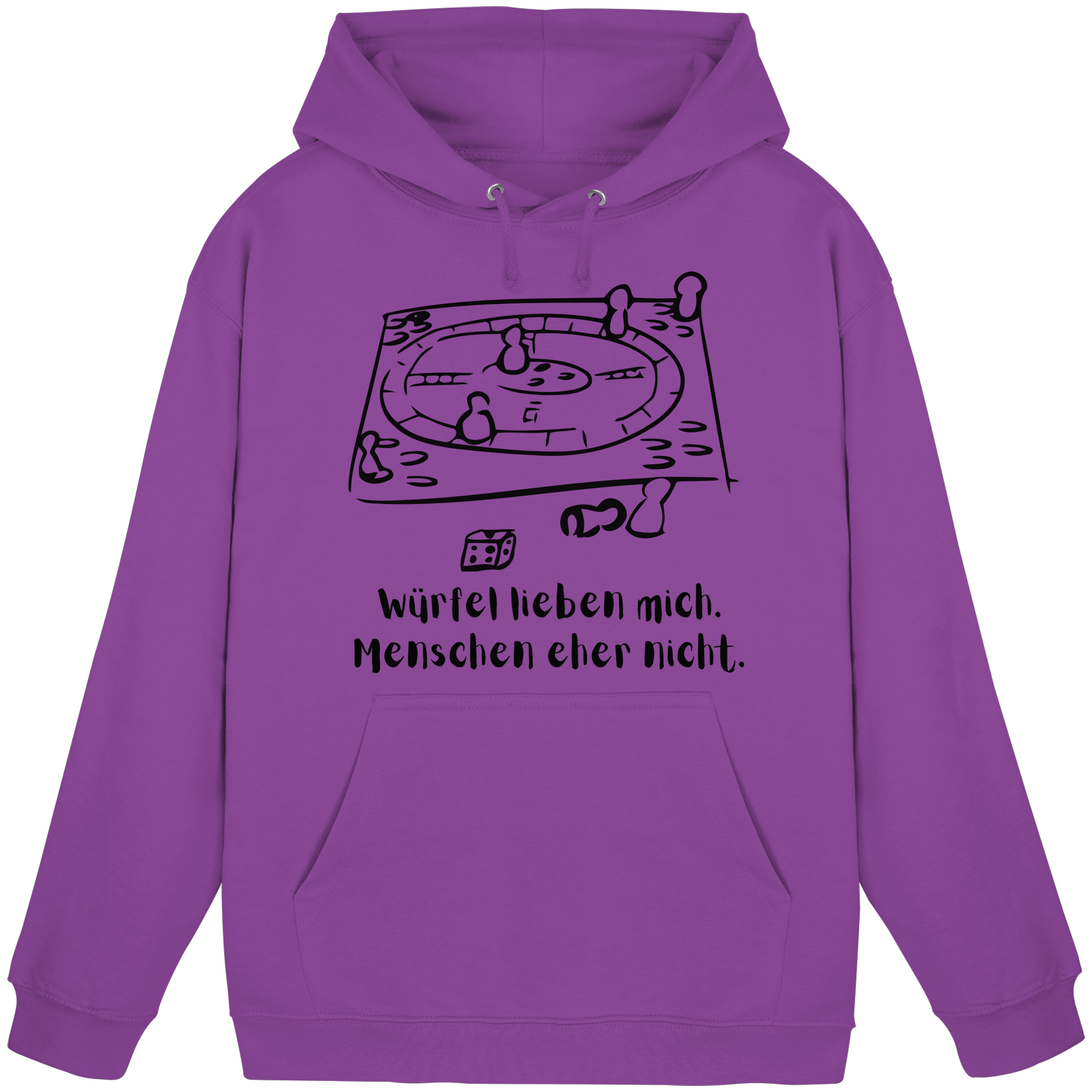 Würfel lieben mich. Menschen eher nicht. - Basic Unisex Hoodie