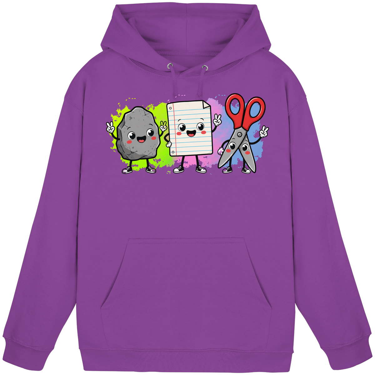 Stein schlägt Schere schlägt Papier! - Basic Unisex Hoodie