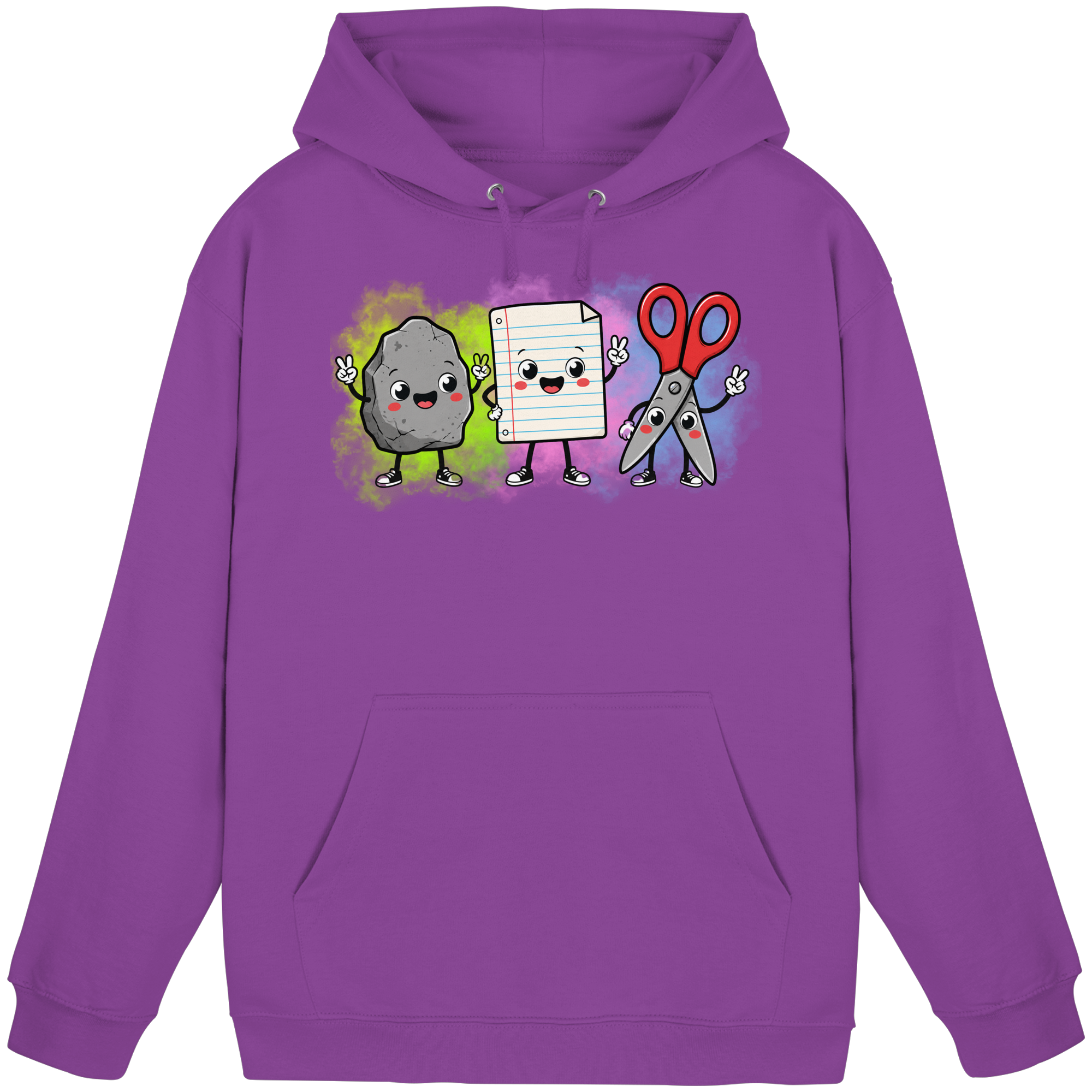 Stein schlägt Schere schlägt Papier! - Basic Unisex Hoodie