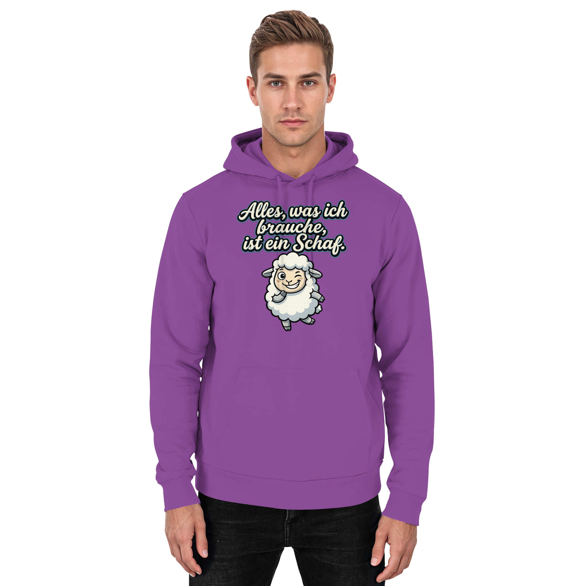 Alles, was ich brauche, ist ein Schaf!  - Basic Unisex Hoodie