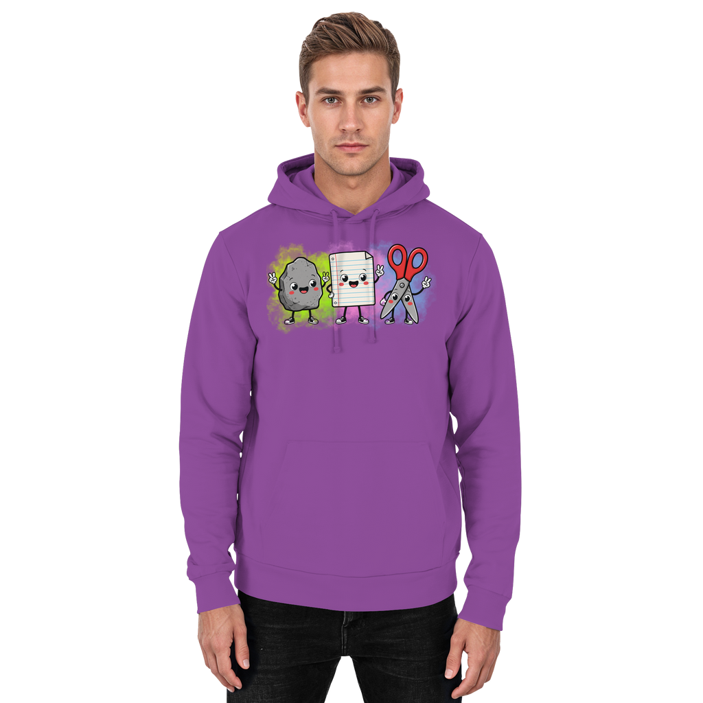 Stein schlägt Schere schlägt Papier! - Basic Unisex Hoodie