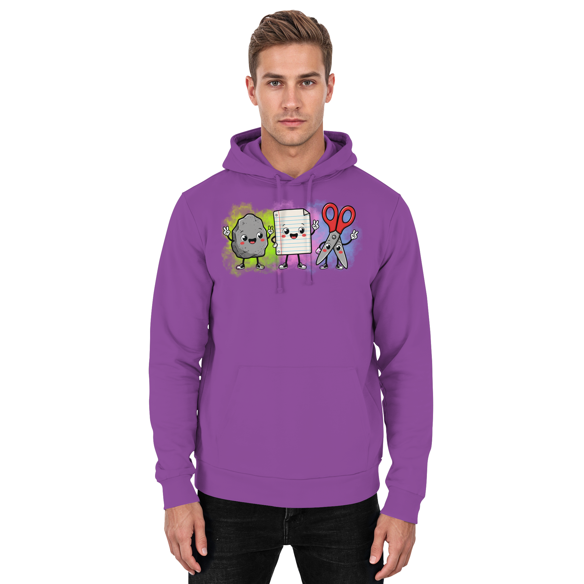 Stein schlägt Schere schlägt Papier! - Basic Unisex Hoodie