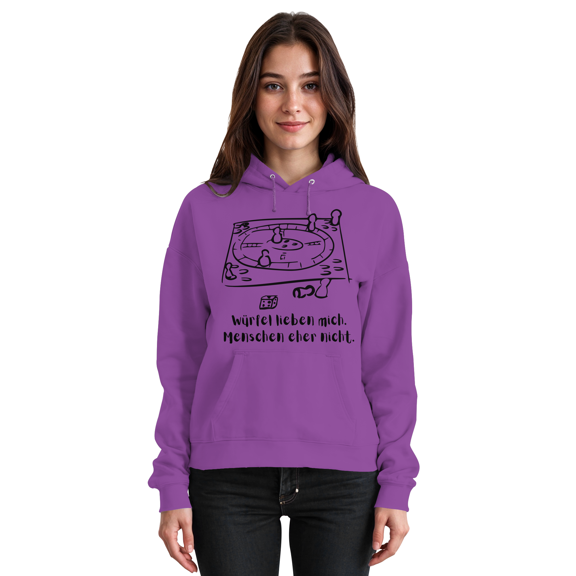 Würfel lieben mich. Menschen eher nicht. - Basic Unisex Hoodie