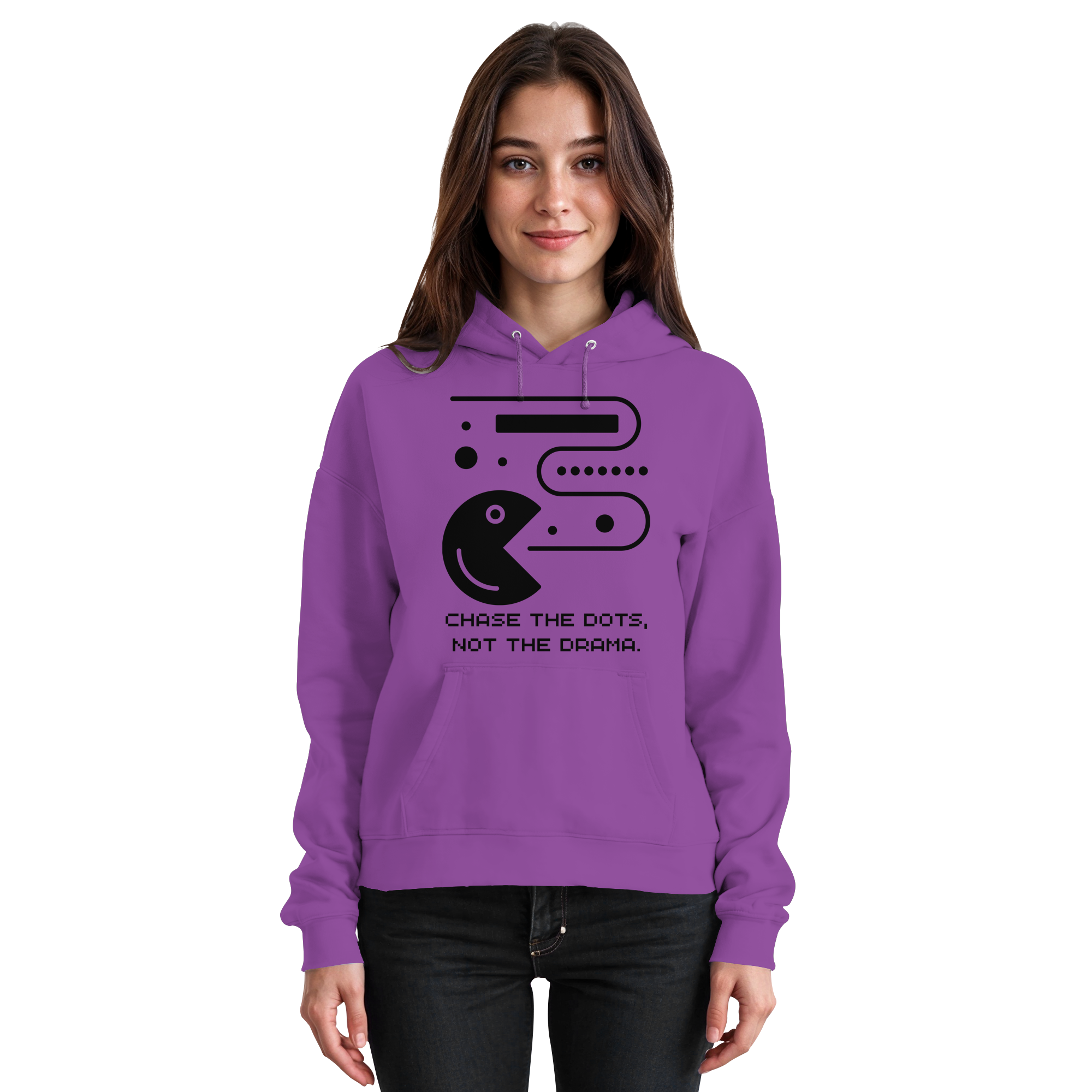 Chase the Dots, Not the Drama - Basic Unisex Hoodie