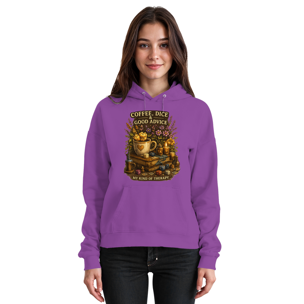 Coffee, Dice & Good Advice - Basic Unisex Hoodie