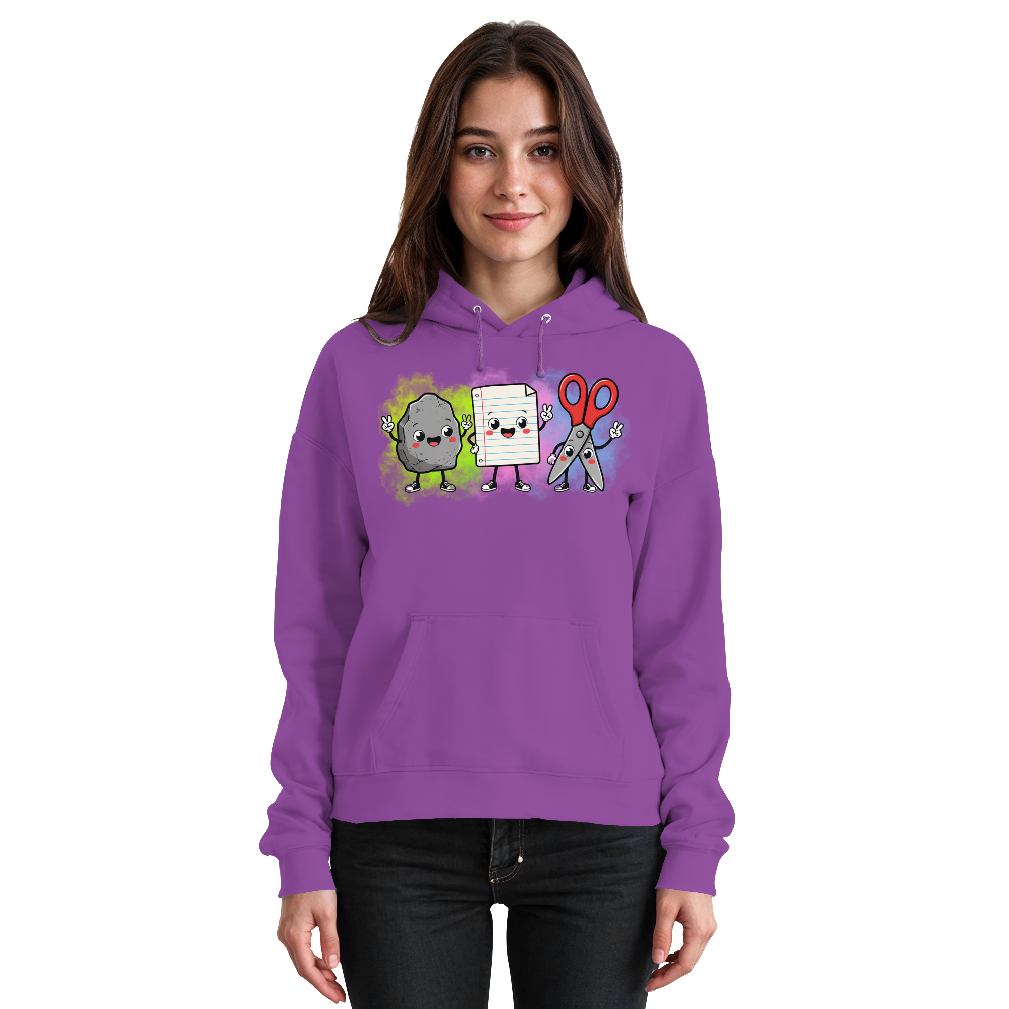 Stein schlägt Schere schlägt Papier! - Basic Unisex Hoodie