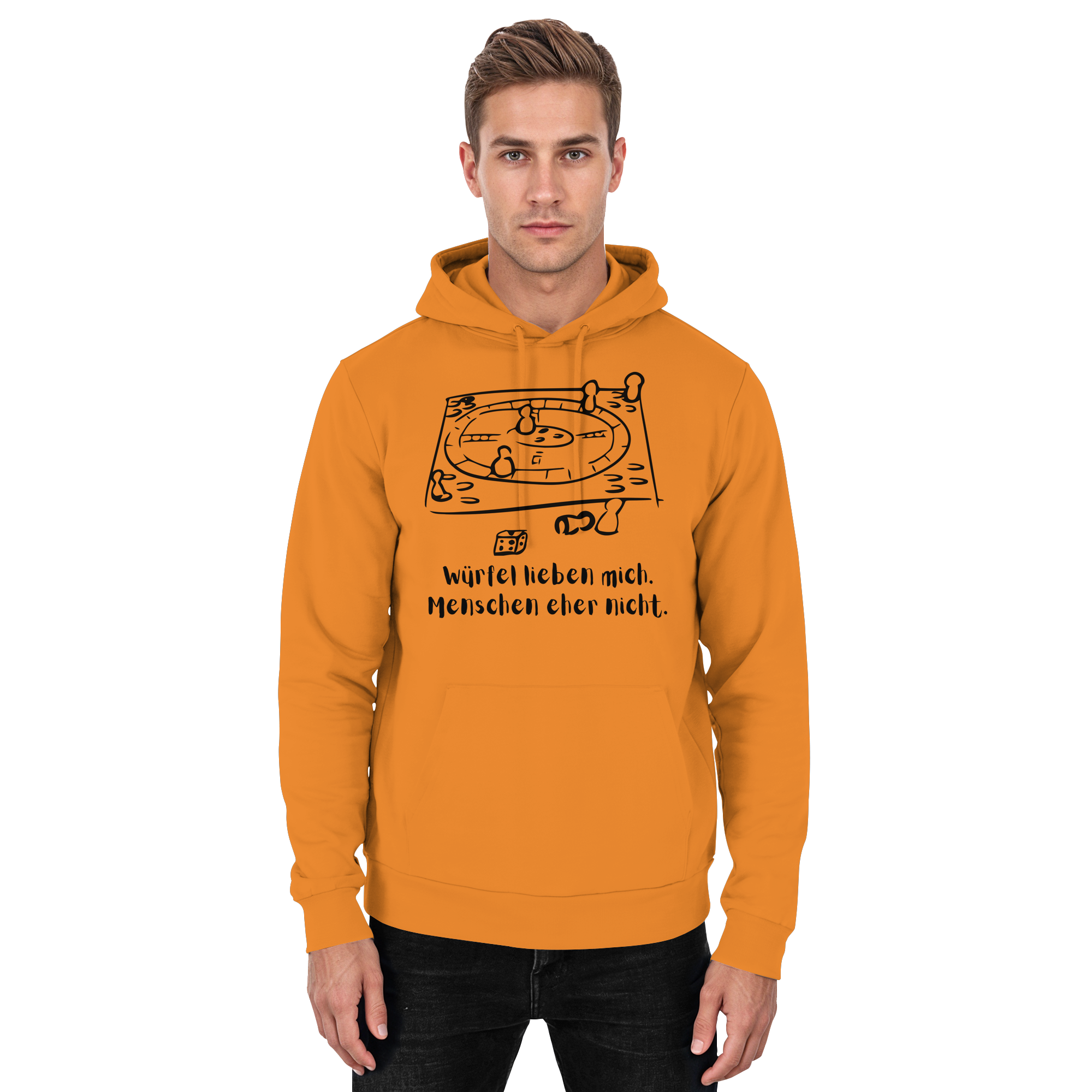 Würfel lieben mich. Menschen eher nicht. - Basic Unisex Hoodie