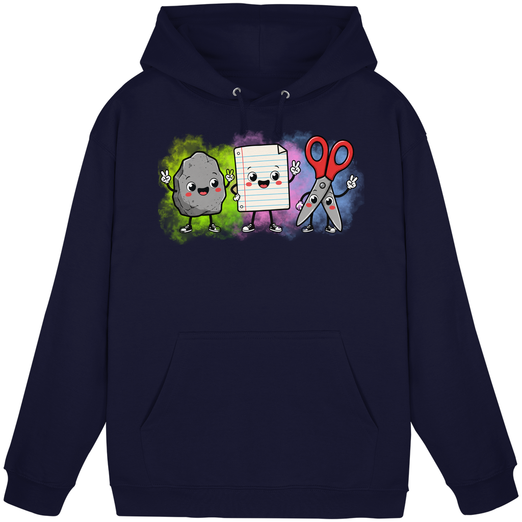 Stein schlägt Schere schlägt Papier! - Basic Unisex Hoodie
