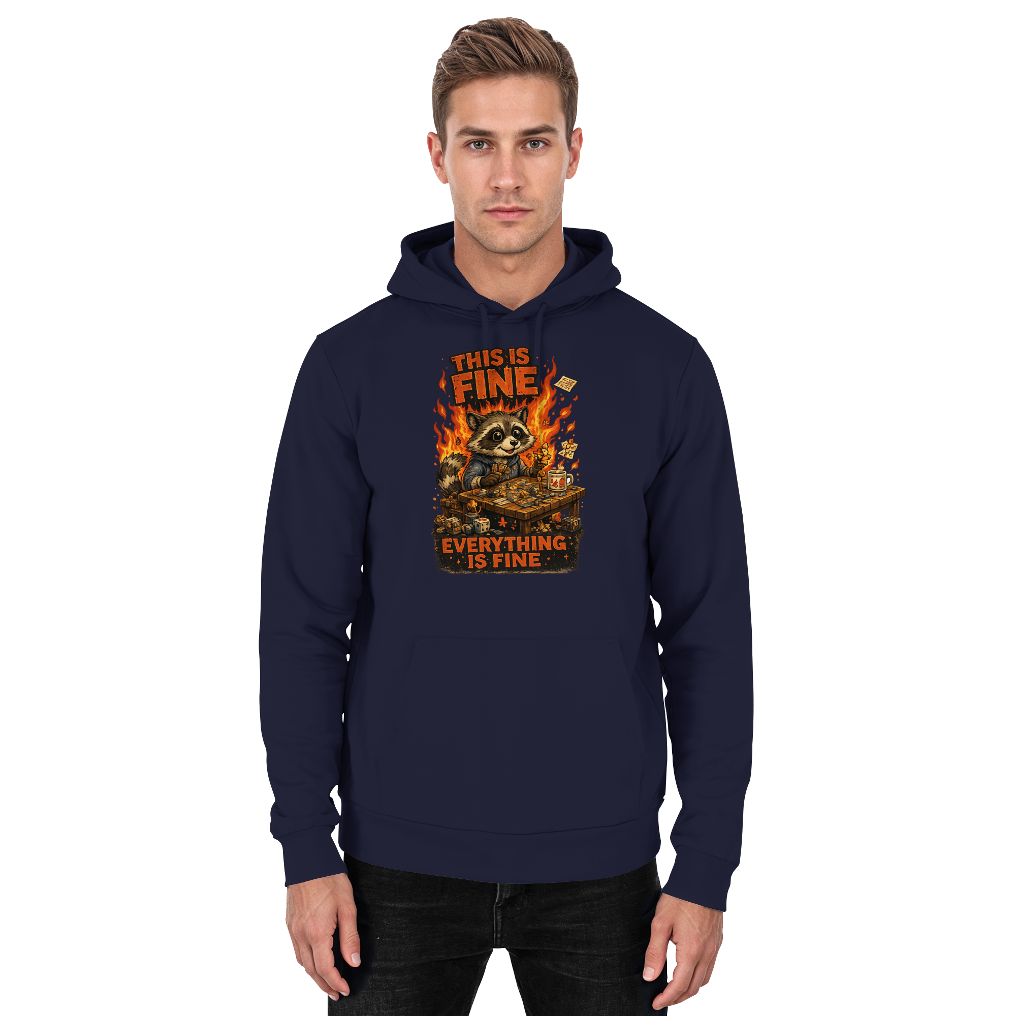 This Is Fine Club! - Basic Unisex Hoodie
