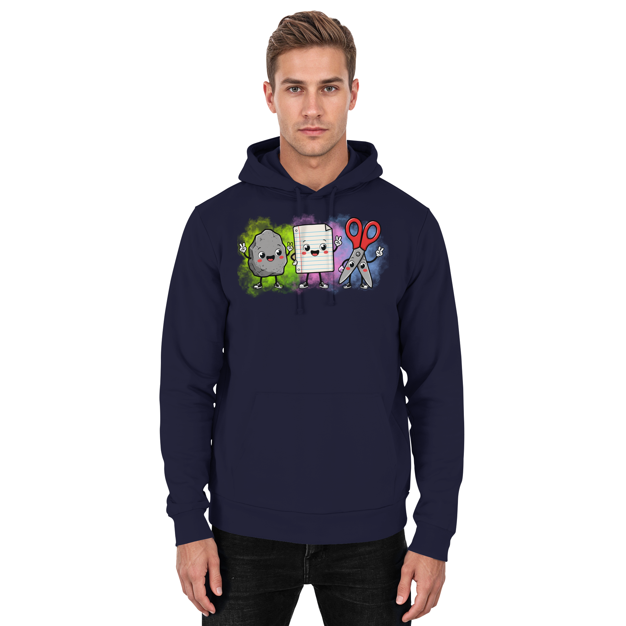 Stein schlägt Schere schlägt Papier! - Basic Unisex Hoodie