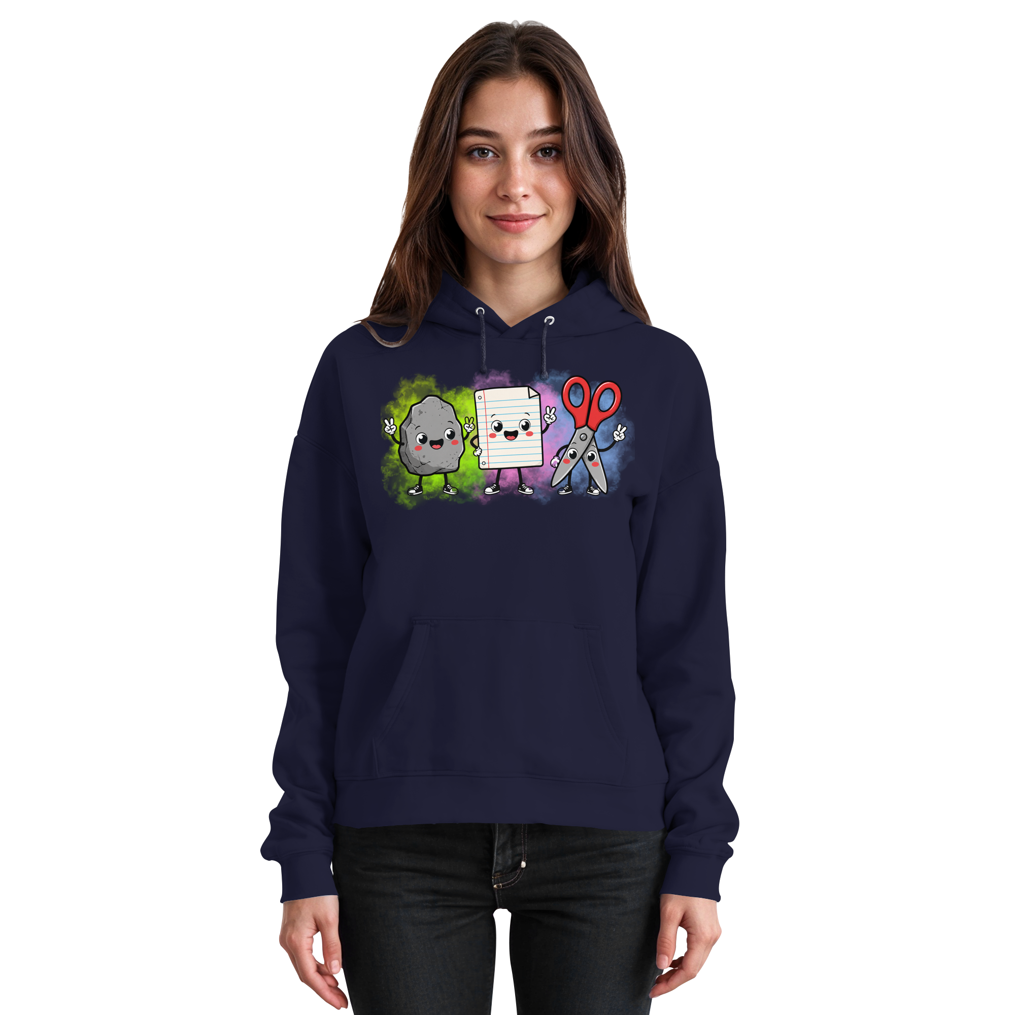 Stein schlägt Schere schlägt Papier! - Basic Unisex Hoodie