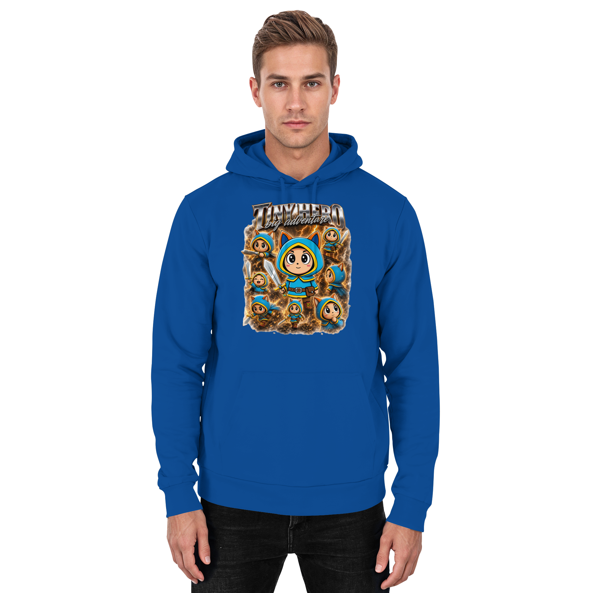 Tiny Hero – Big Adventure - Basic Unisex Hoodie