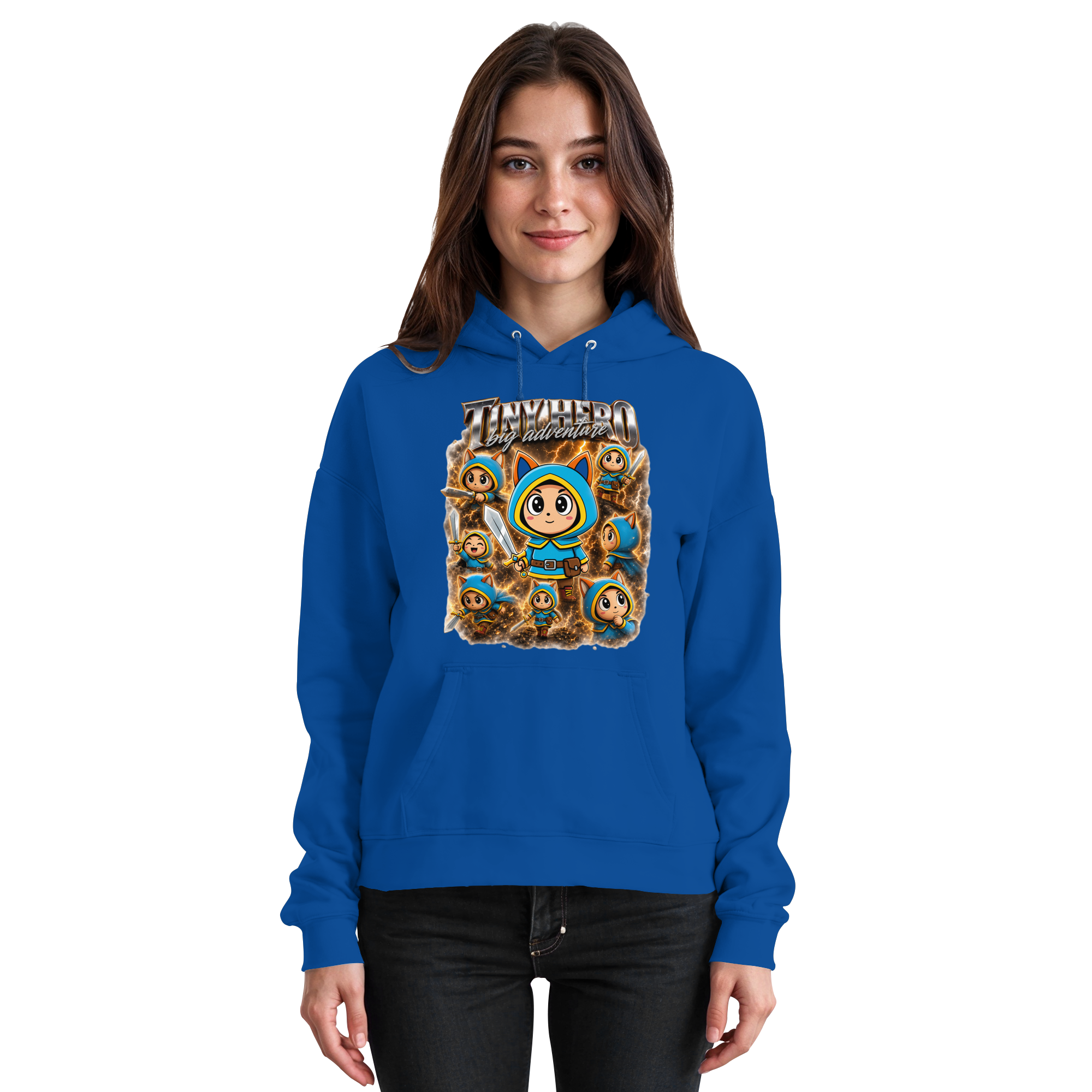 Tiny Hero – Big Adventure - Basic Unisex Hoodie