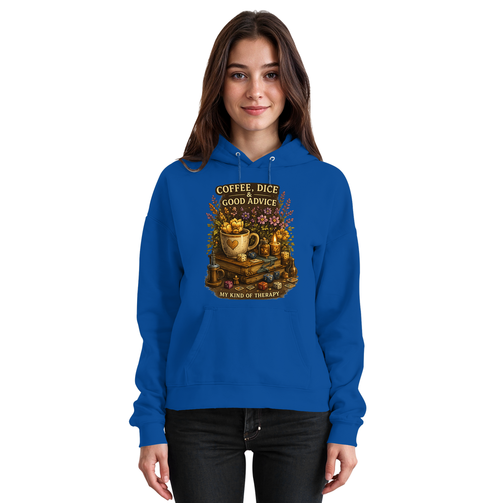Coffee, Dice & Good Advice - Basic Unisex Hoodie