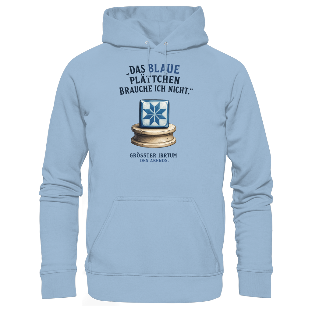 Das blaue Plättchen - Basic Unisex Hoodie