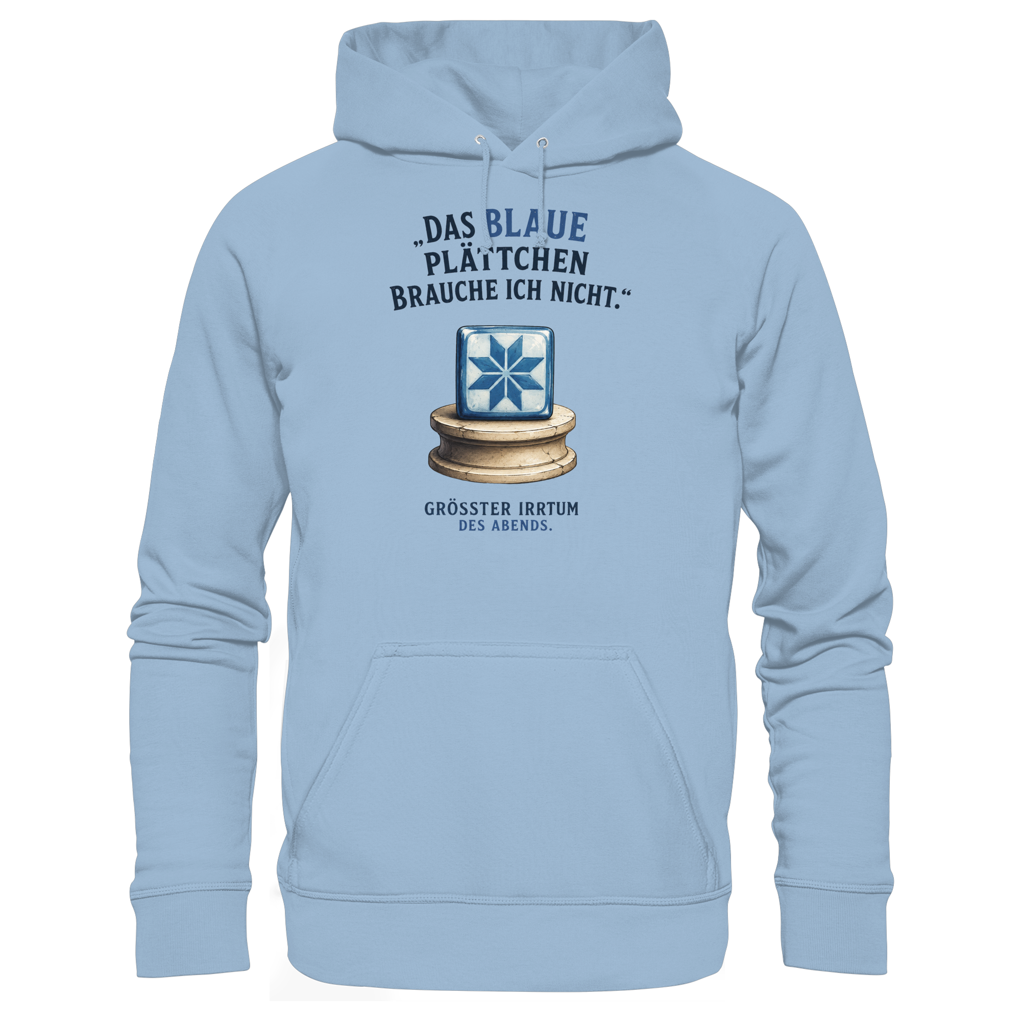 Das blaue Plättchen - Basic Unisex Hoodie