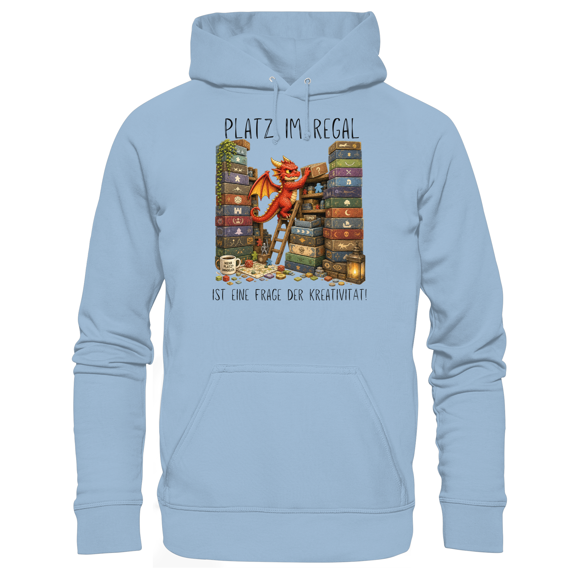 Platz im Regal ist eine Frage der Kreativität. - Basic Unisex Hoodie