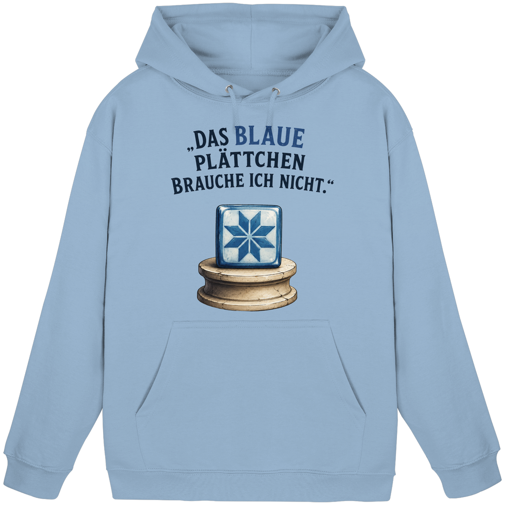 Das blaue Plättchen - Basic Unisex Hoodie