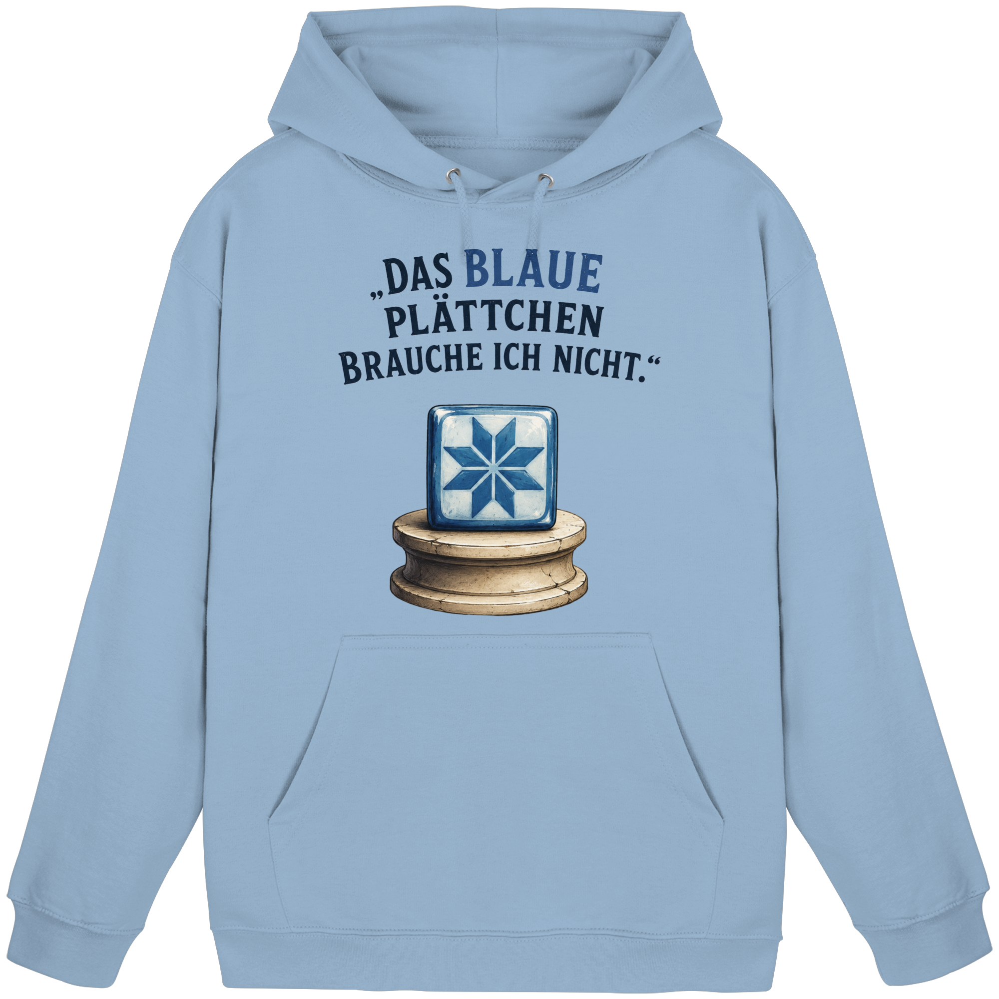 Das blaue Plättchen - Basic Unisex Hoodie