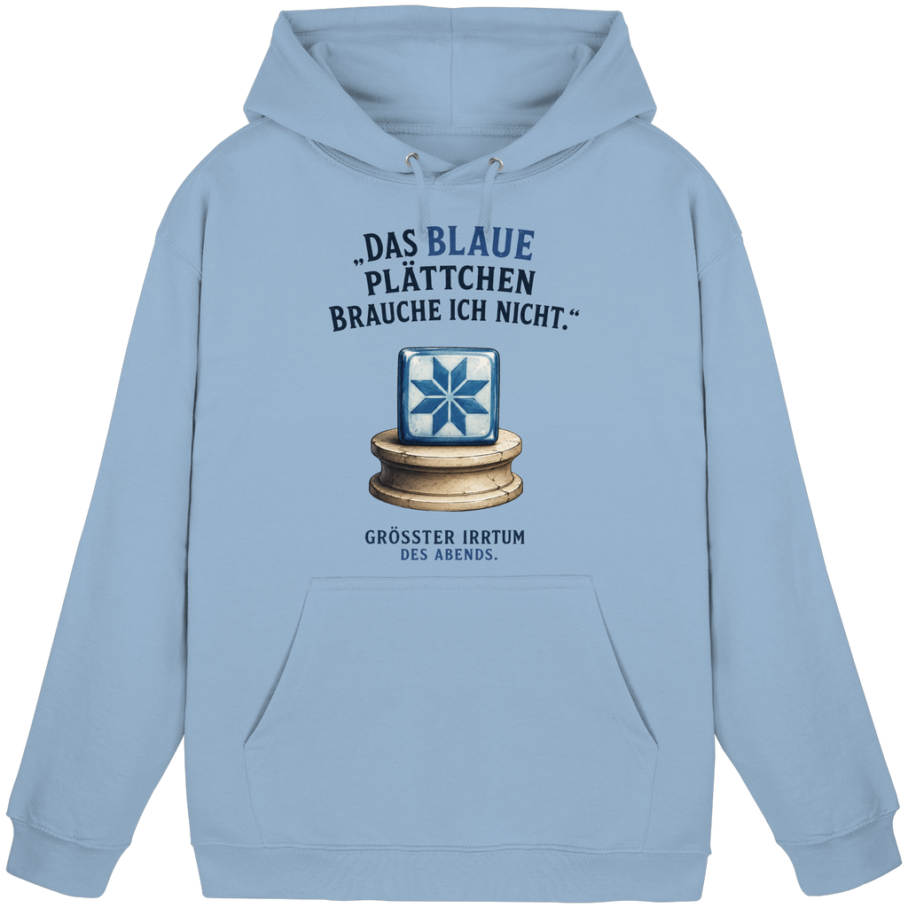 Das blaue Plättchen - Basic Unisex Hoodie