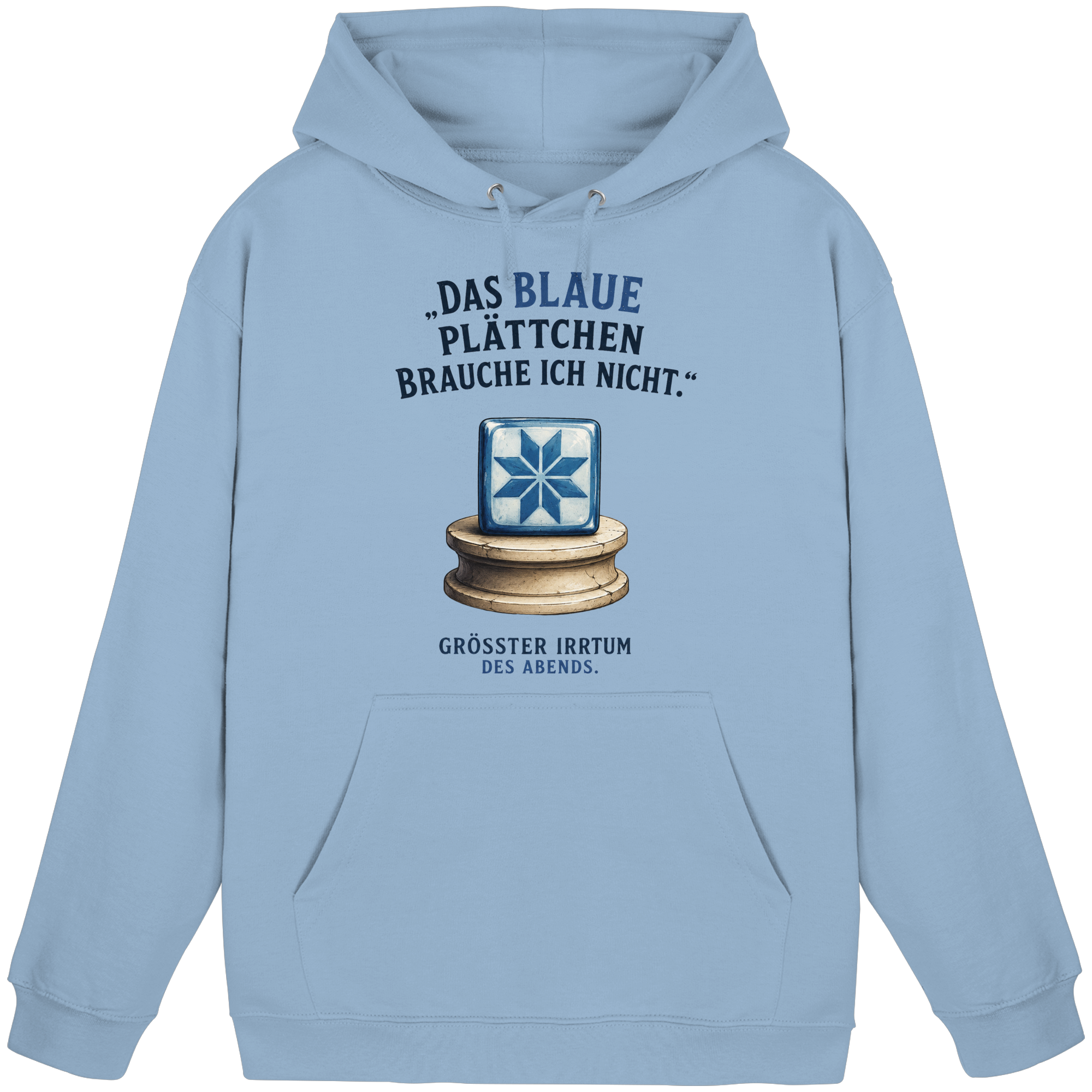 Das blaue Plättchen - Basic Unisex Hoodie