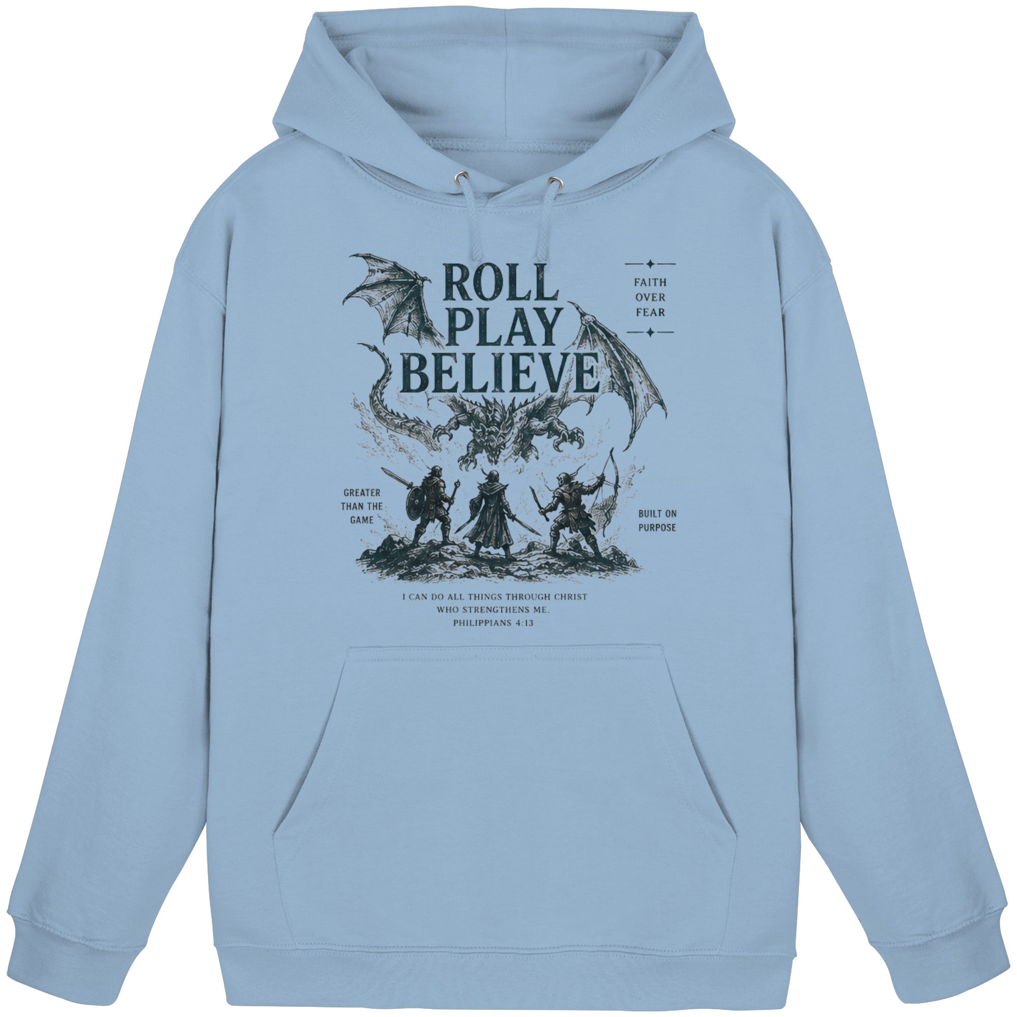 Roll. Play. Believe. - Basic Unisex Hoodie