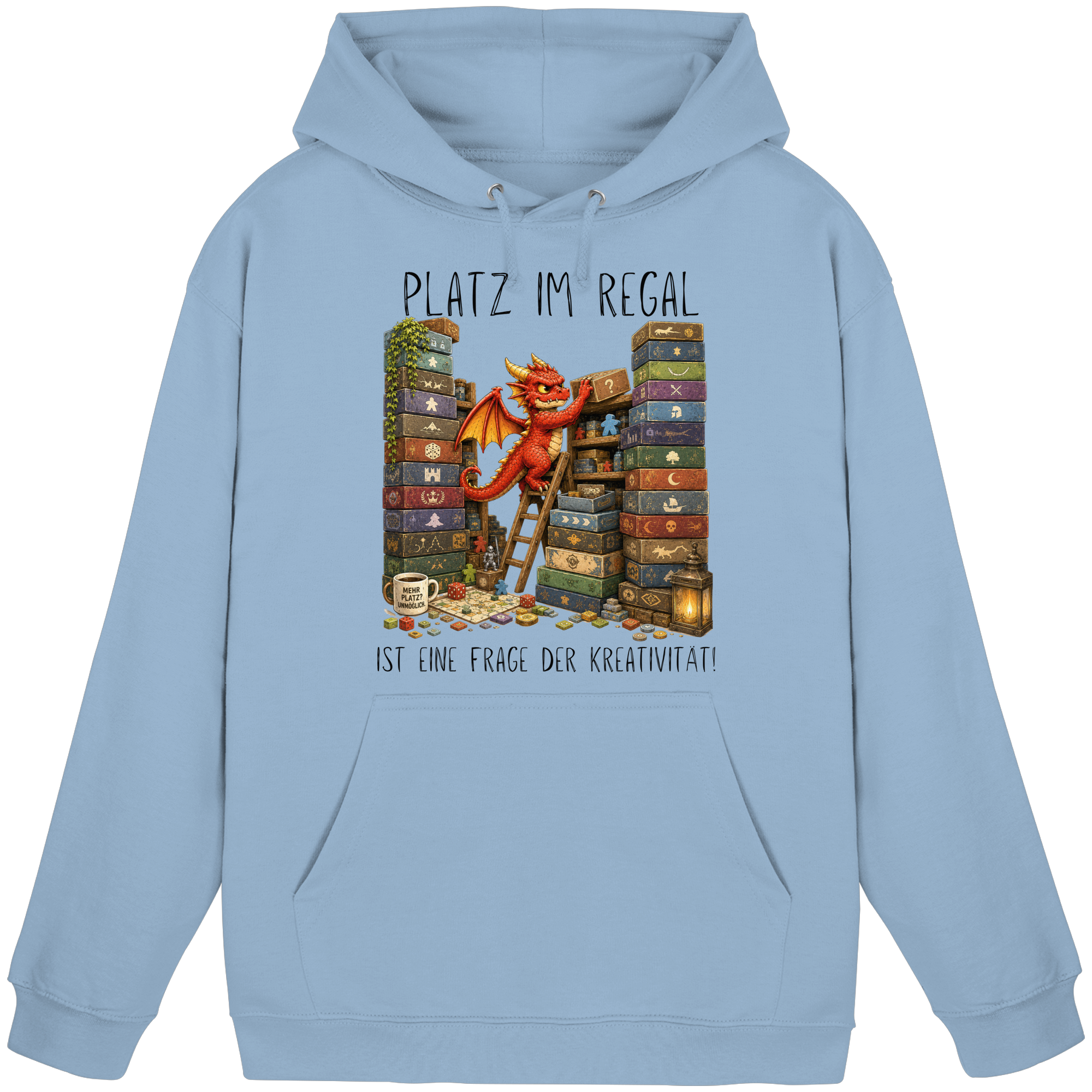 Platz im Regal ist eine Frage der Kreativität. - Basic Unisex Hoodie