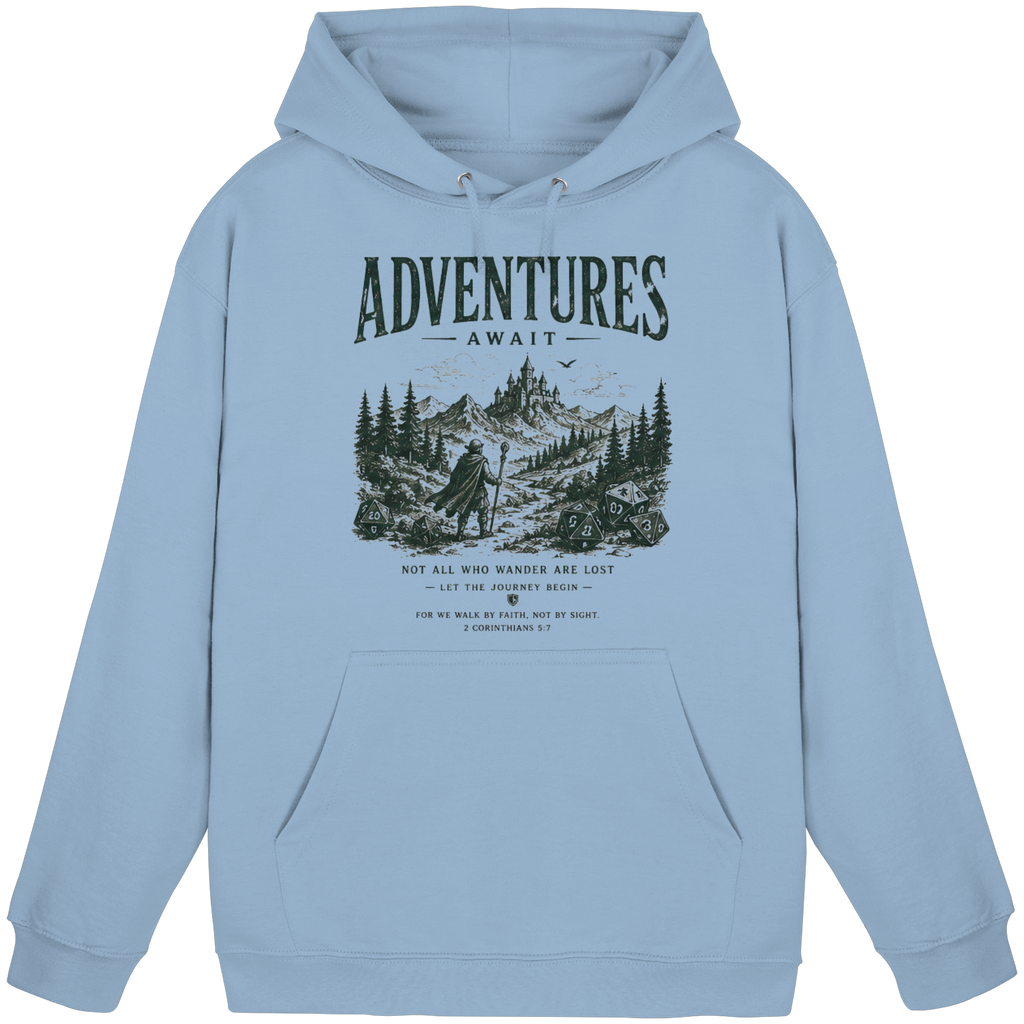 Adventures Await. - Basic Unisex Hoodie