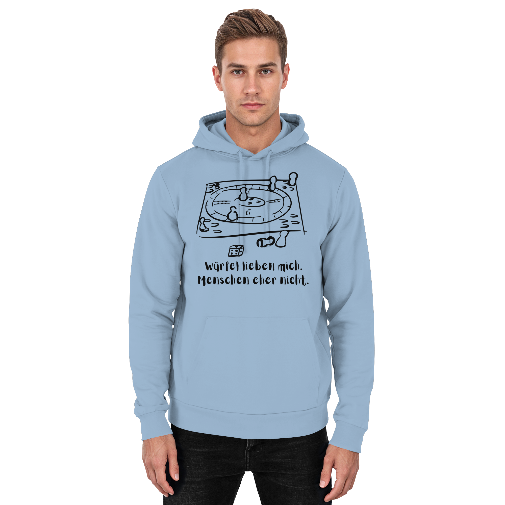 Würfel lieben mich. Menschen eher nicht. - Basic Unisex Hoodie