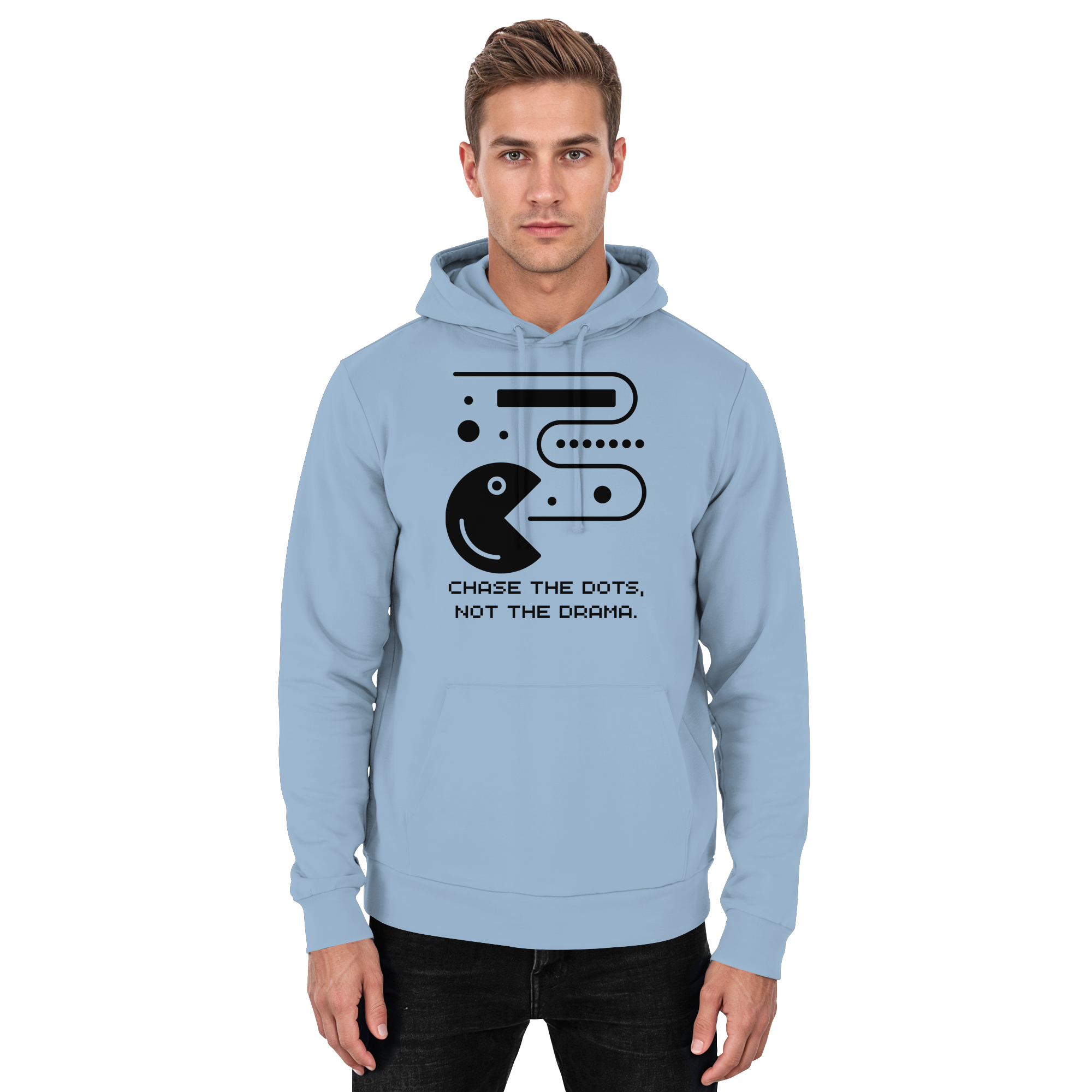 Chase the Dots, Not the Drama - Basic Unisex Hoodie