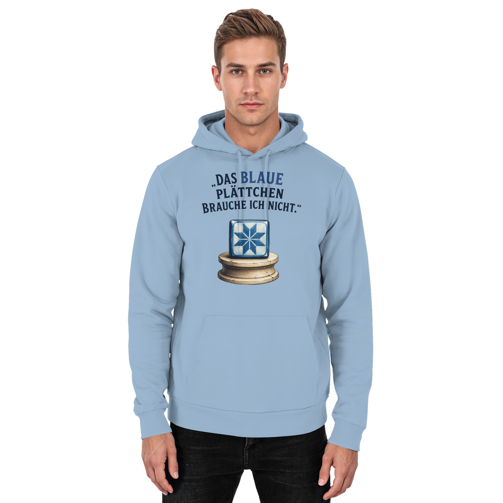 Das blaue Plättchen - Basic Unisex Hoodie