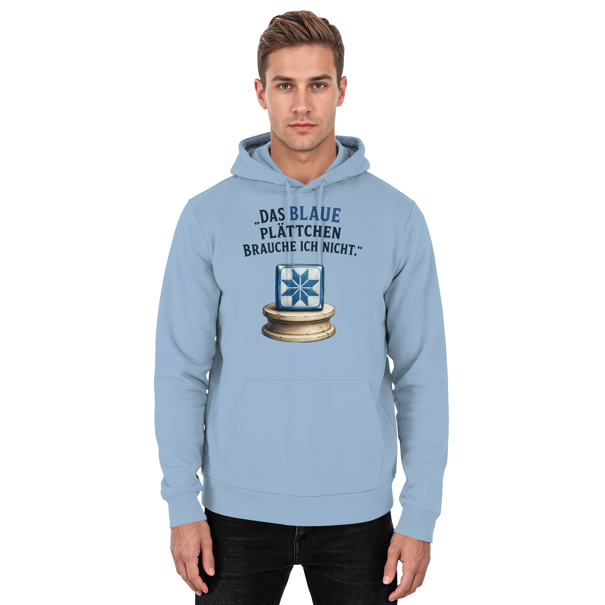 Das blaue Plättchen - Basic Unisex Hoodie