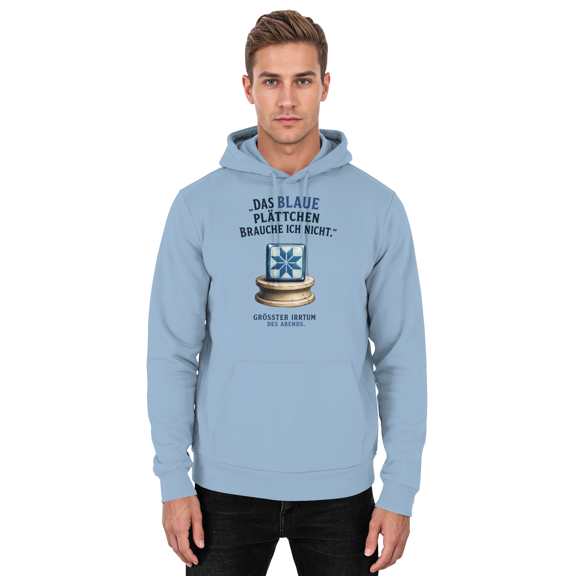 Das blaue Plättchen - Basic Unisex Hoodie