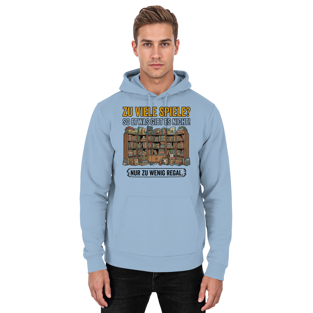 Zu viele Spiele? Zu wenig Regal.  - Basic Unisex Hoodie