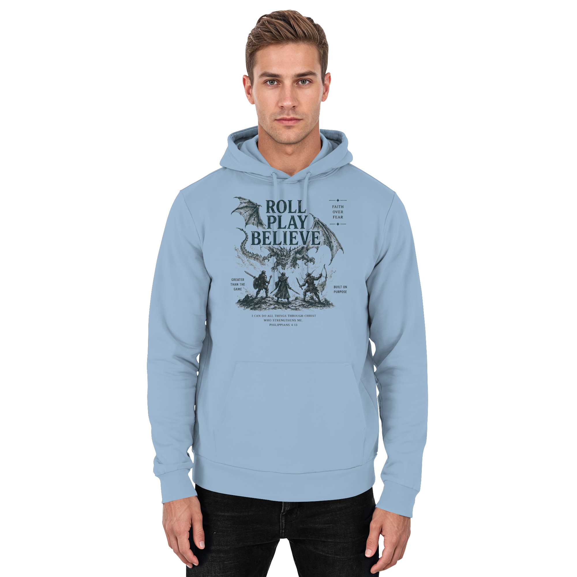 Roll. Play. Believe. - Basic Unisex Hoodie