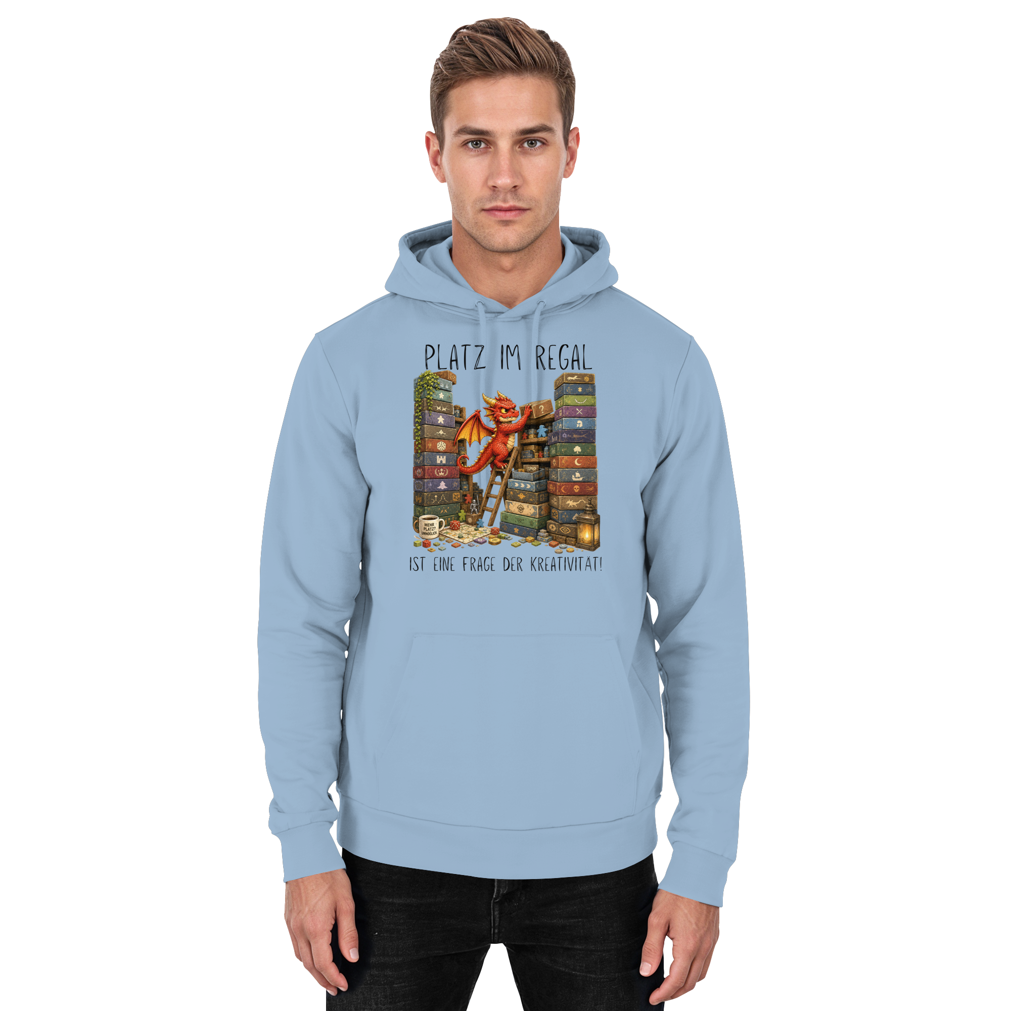 Platz im Regal ist eine Frage der Kreativität. - Basic Unisex Hoodie