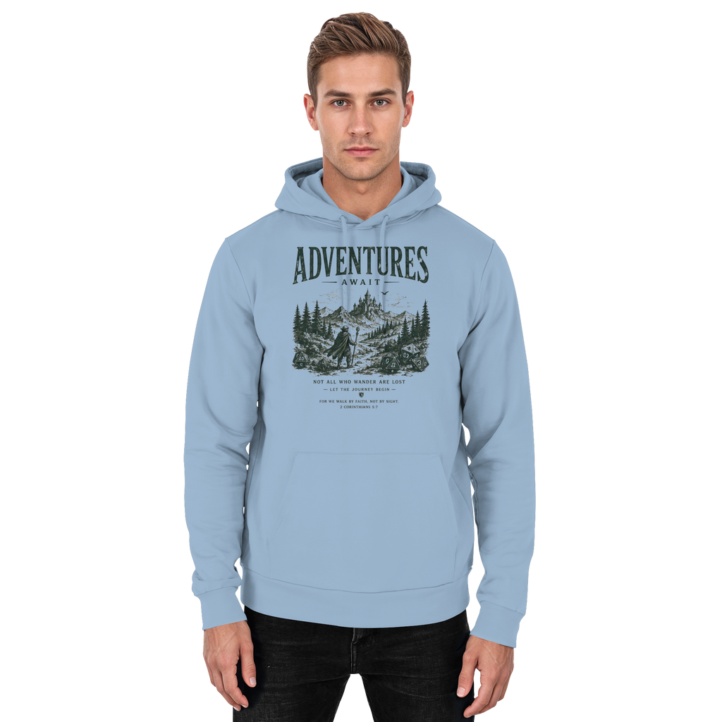 Adventures Await. - Basic Unisex Hoodie