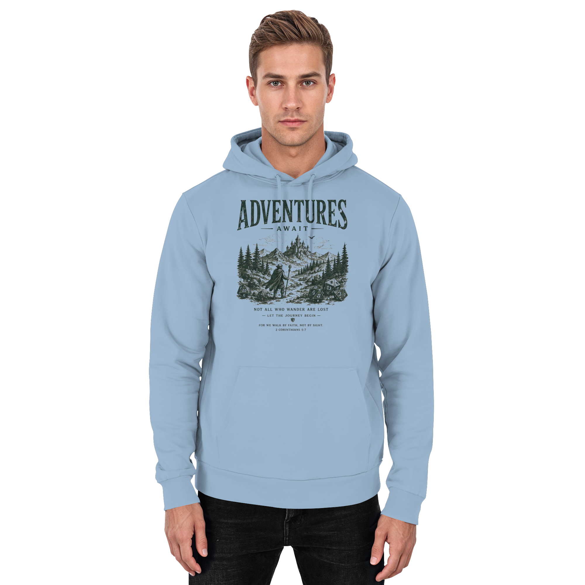 Adventures Await. - Basic Unisex Hoodie