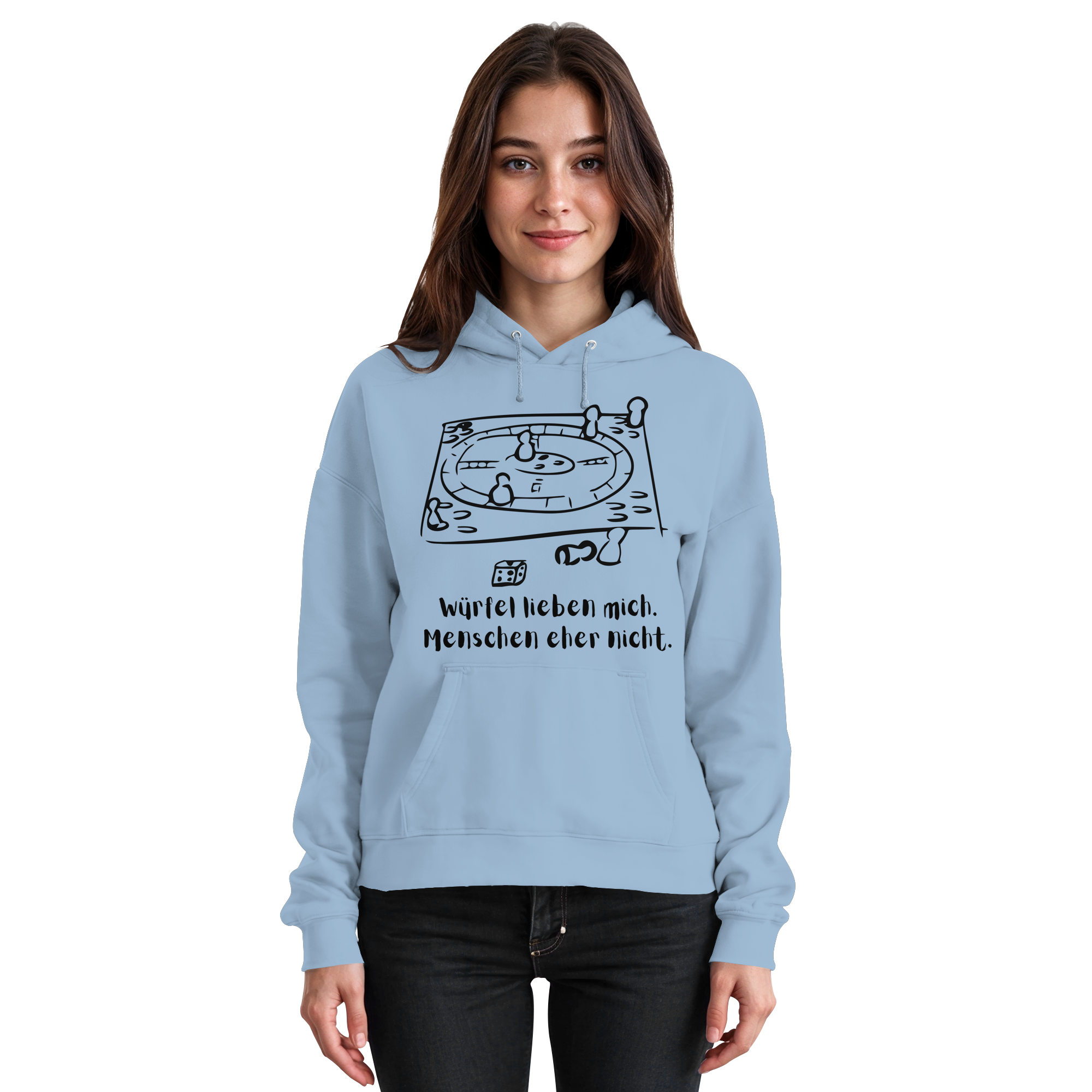 Würfel lieben mich. Menschen eher nicht. - Basic Unisex Hoodie