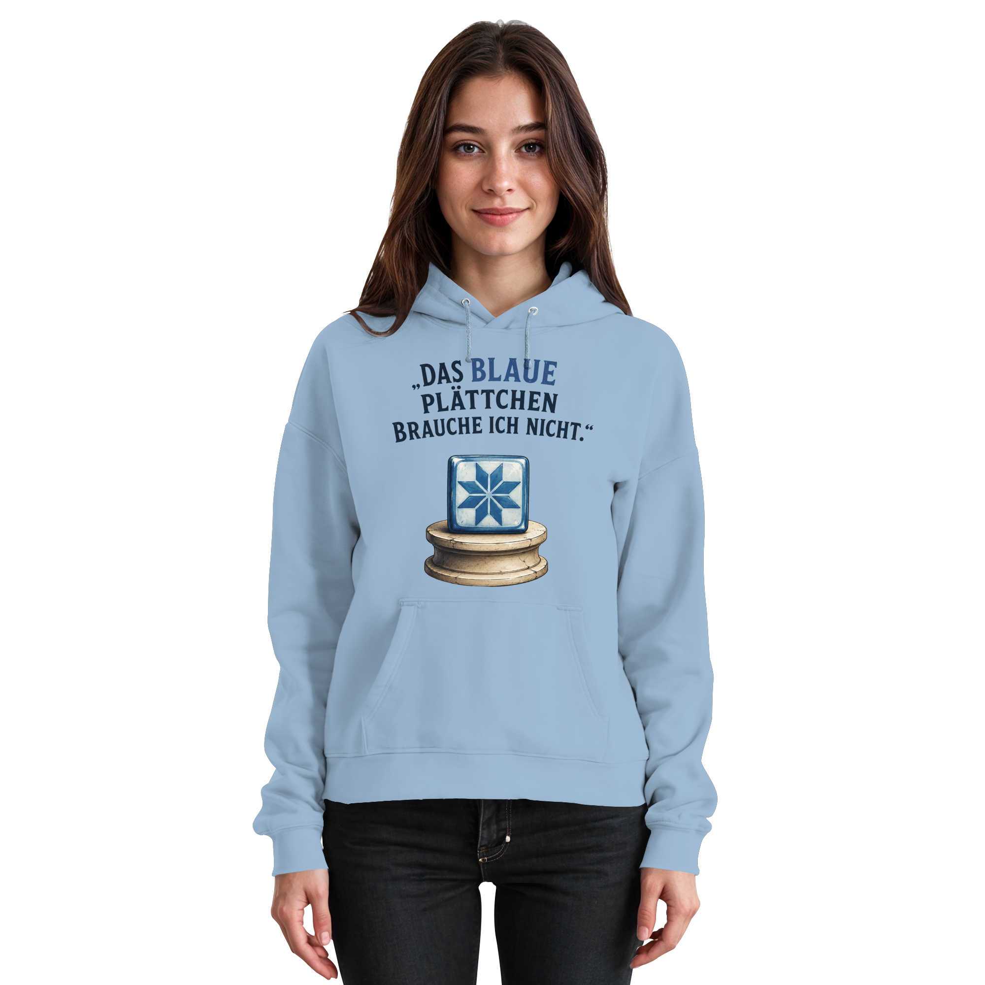 Das blaue Plättchen - Basic Unisex Hoodie