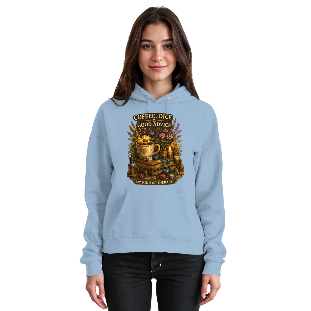 Coffee, Dice & Good Advice - Basic Unisex Hoodie