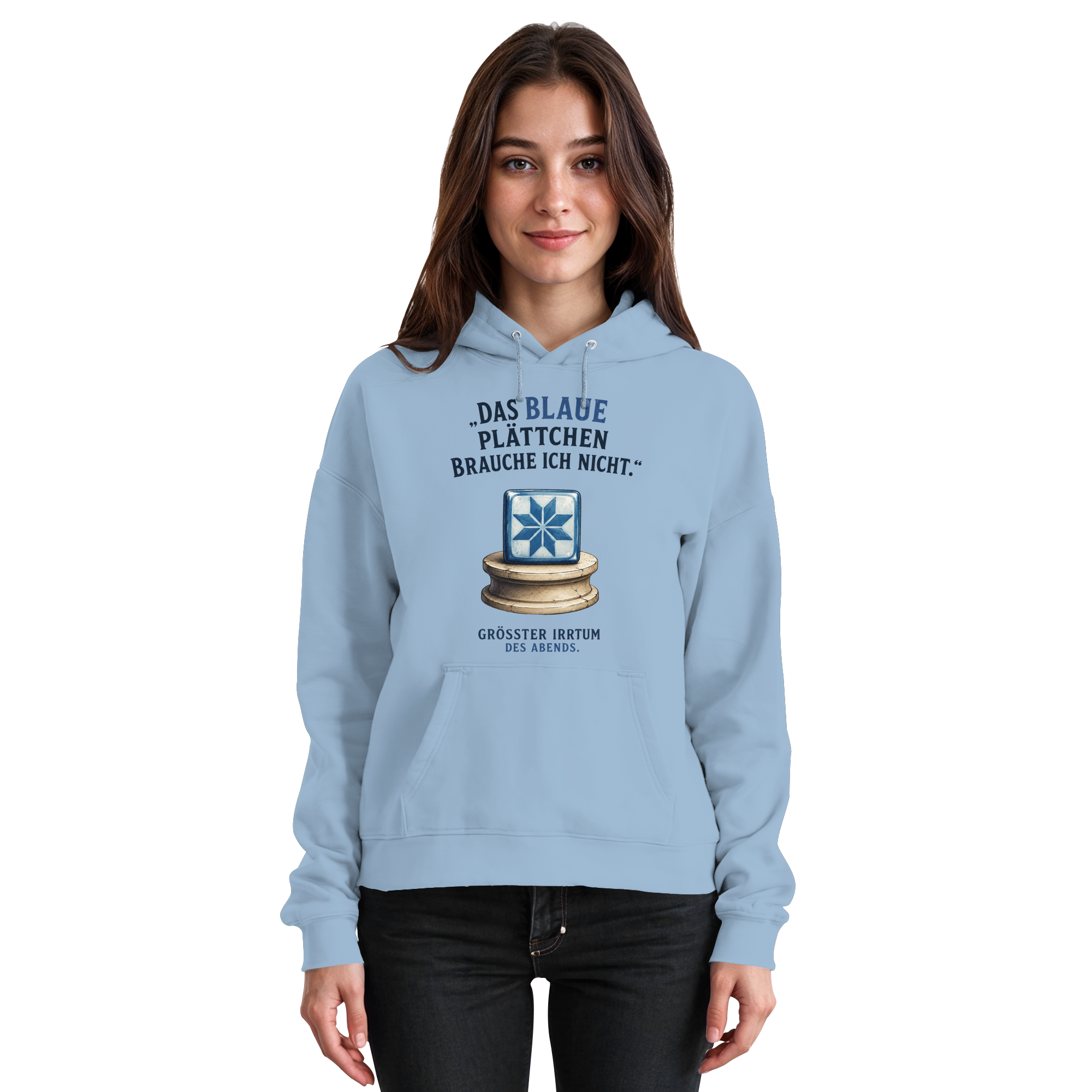 Das blaue Plättchen - Basic Unisex Hoodie