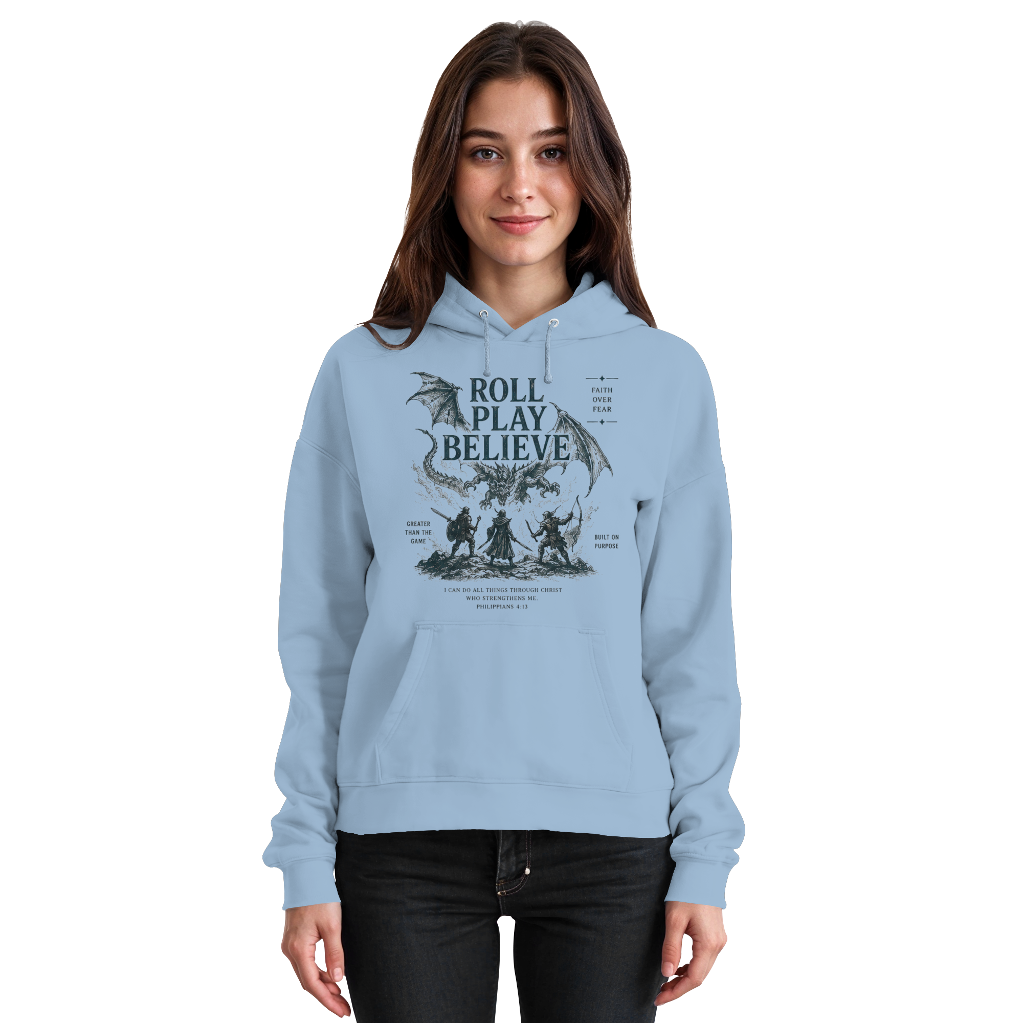 Roll. Play. Believe. - Basic Unisex Hoodie