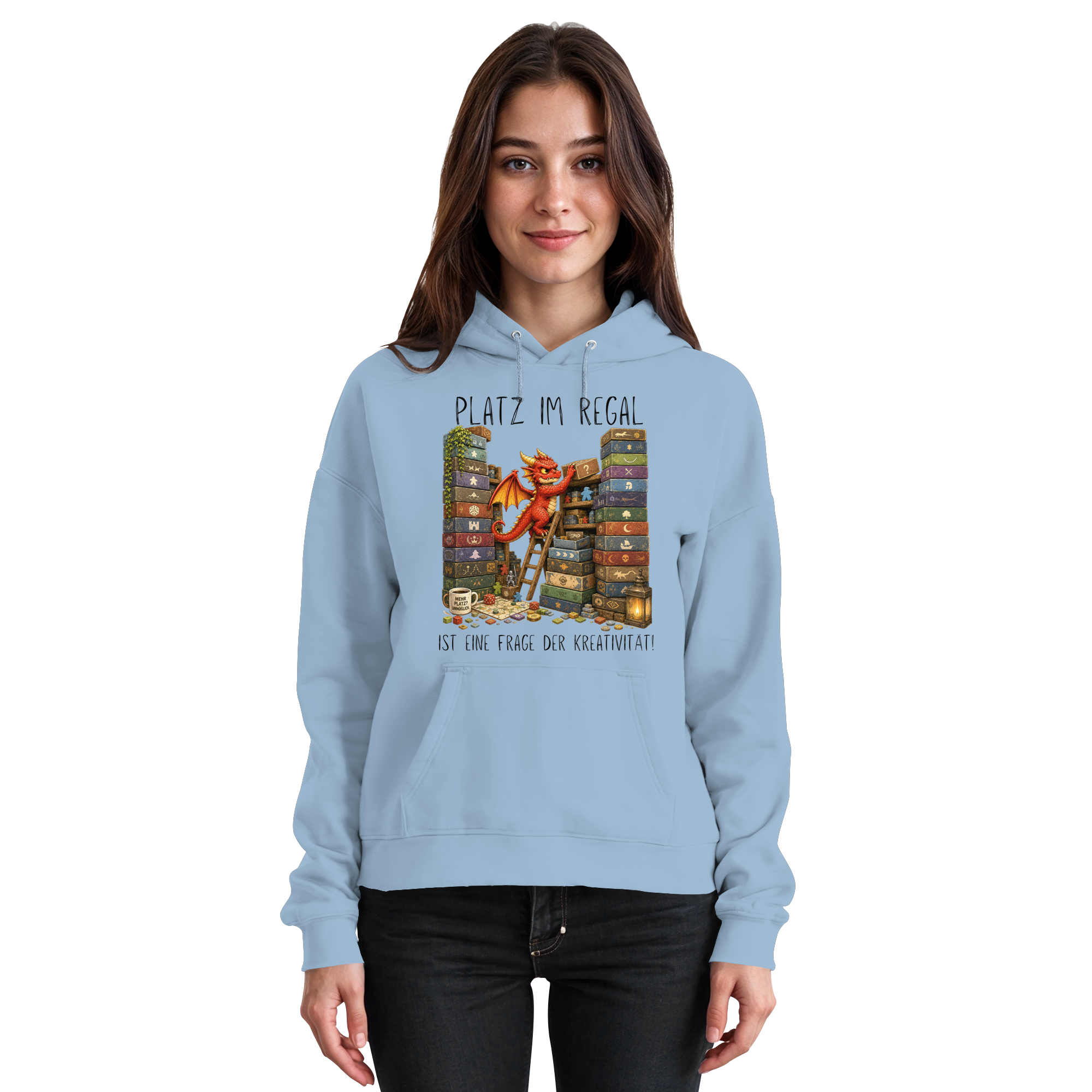 Platz im Regal ist eine Frage der Kreativität. - Basic Unisex Hoodie