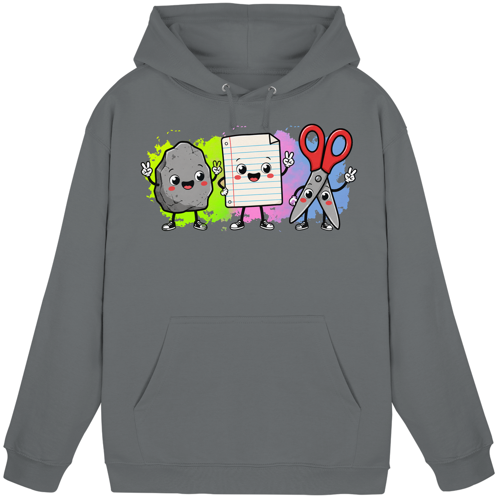 Stein schlägt Schere schlägt Papier! - Basic Unisex Hoodie