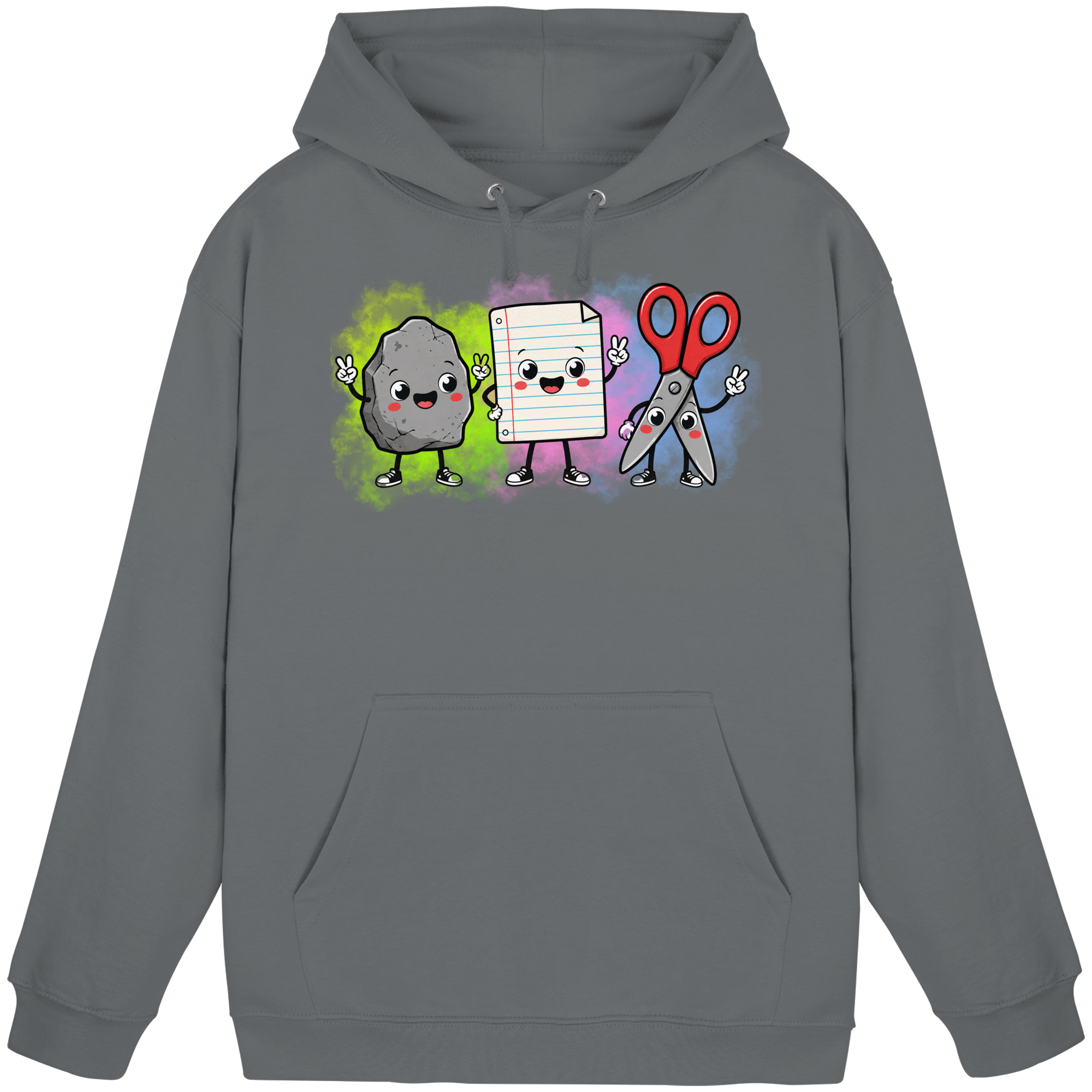Stein schlägt Schere schlägt Papier! - Basic Unisex Hoodie