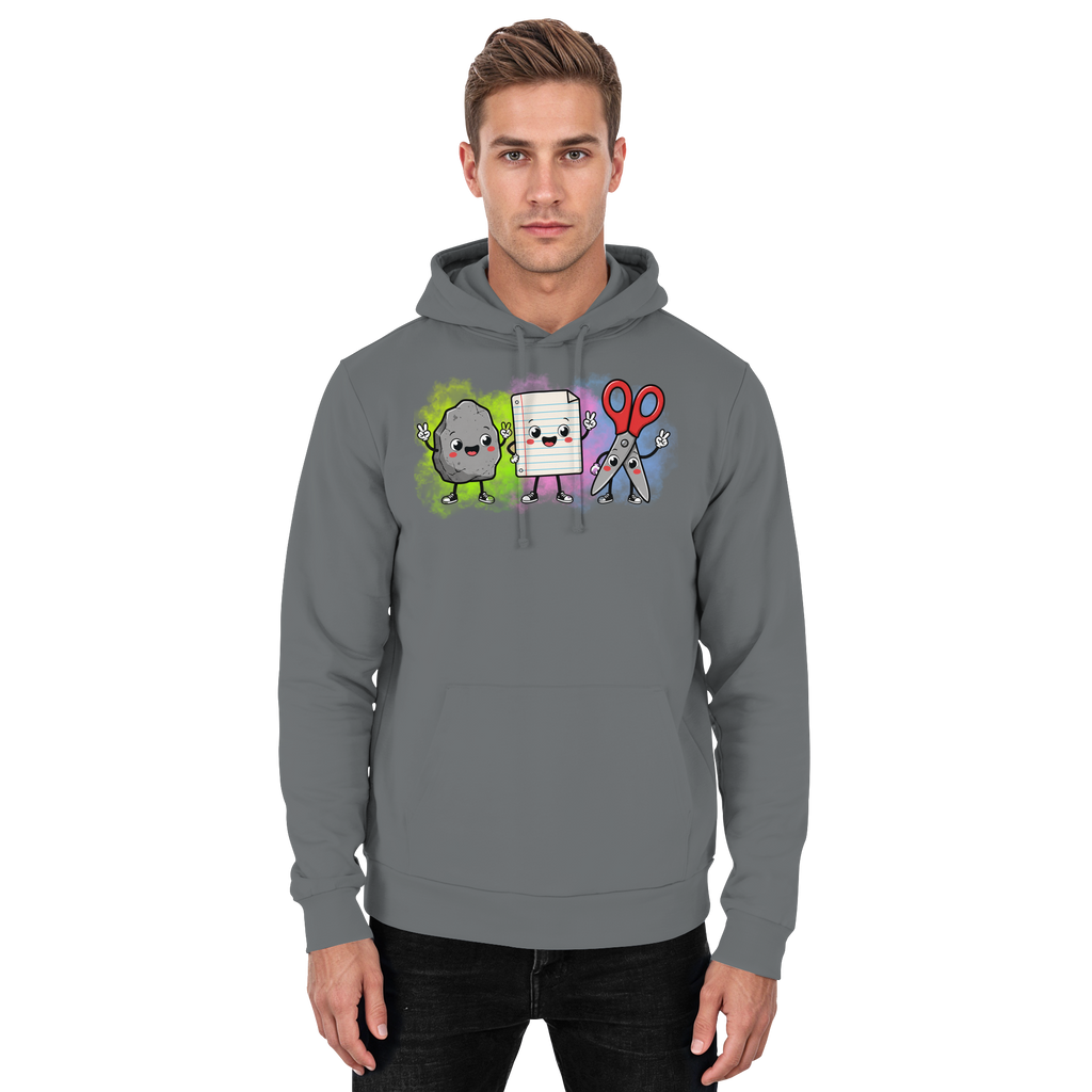 Stein schlägt Schere schlägt Papier! - Basic Unisex Hoodie